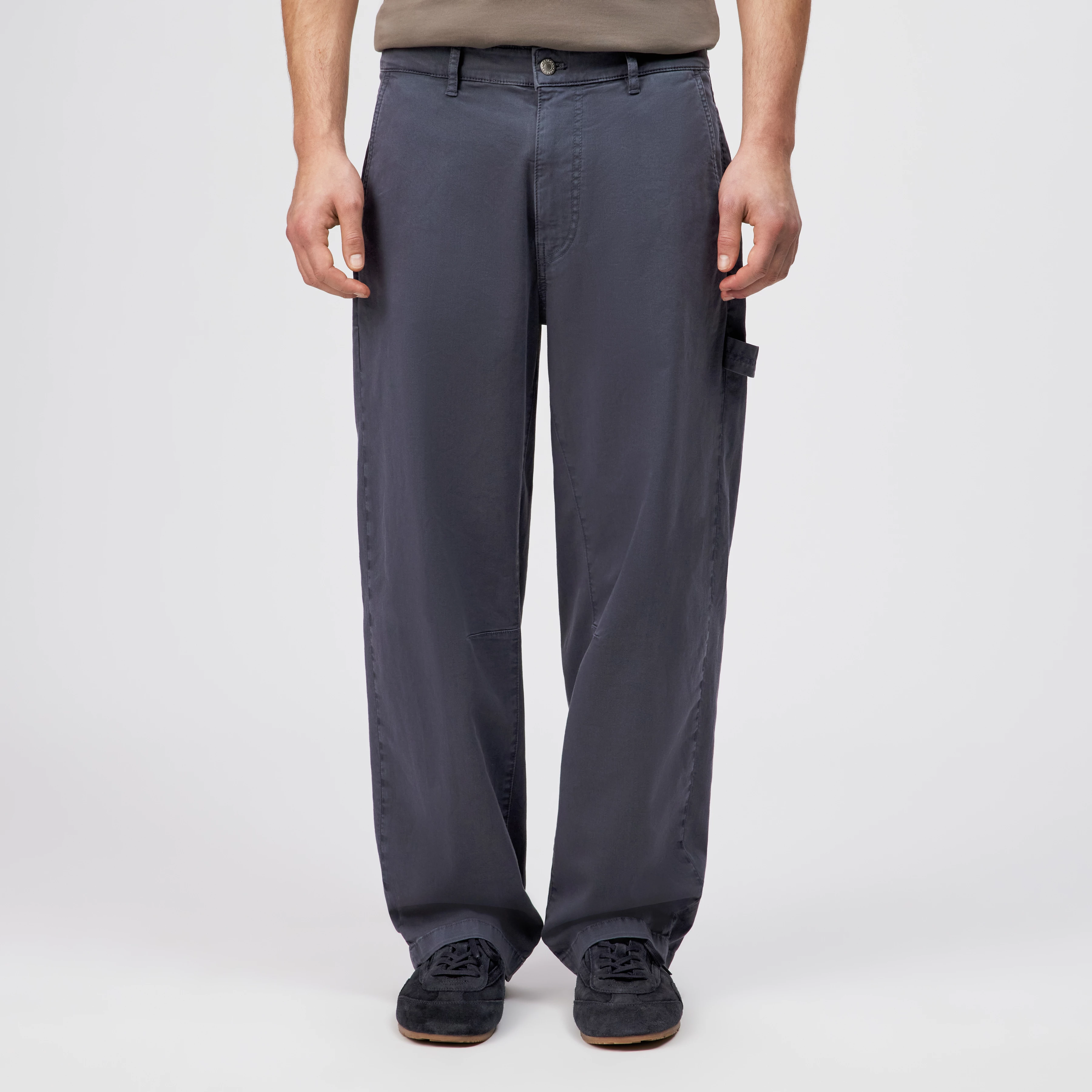 GONAGO - Utility Hose in cotton blend - men - blue - Frontansicht