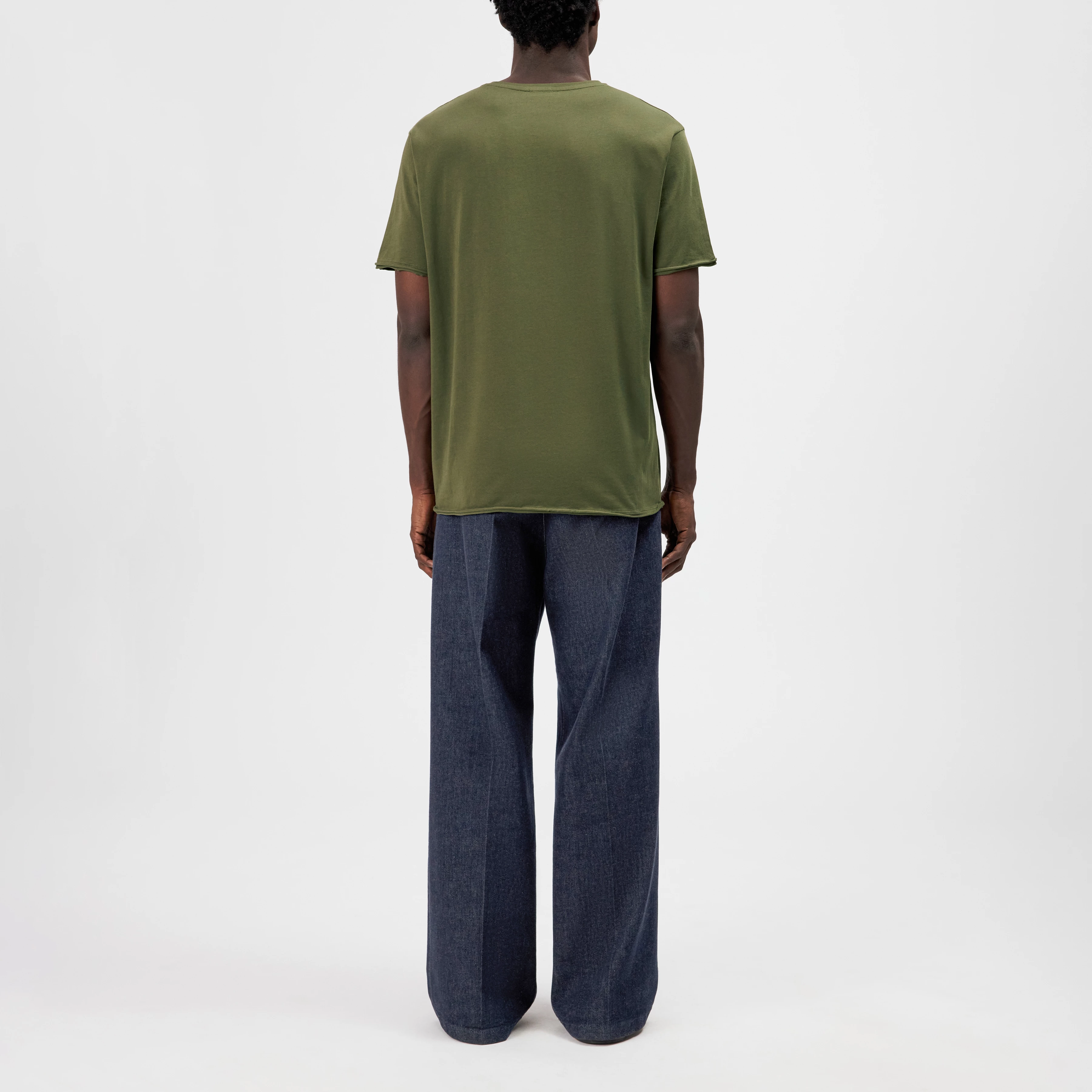 KENDRICK_2 - T-shirt in pure cotton - men - green - Rückansicht