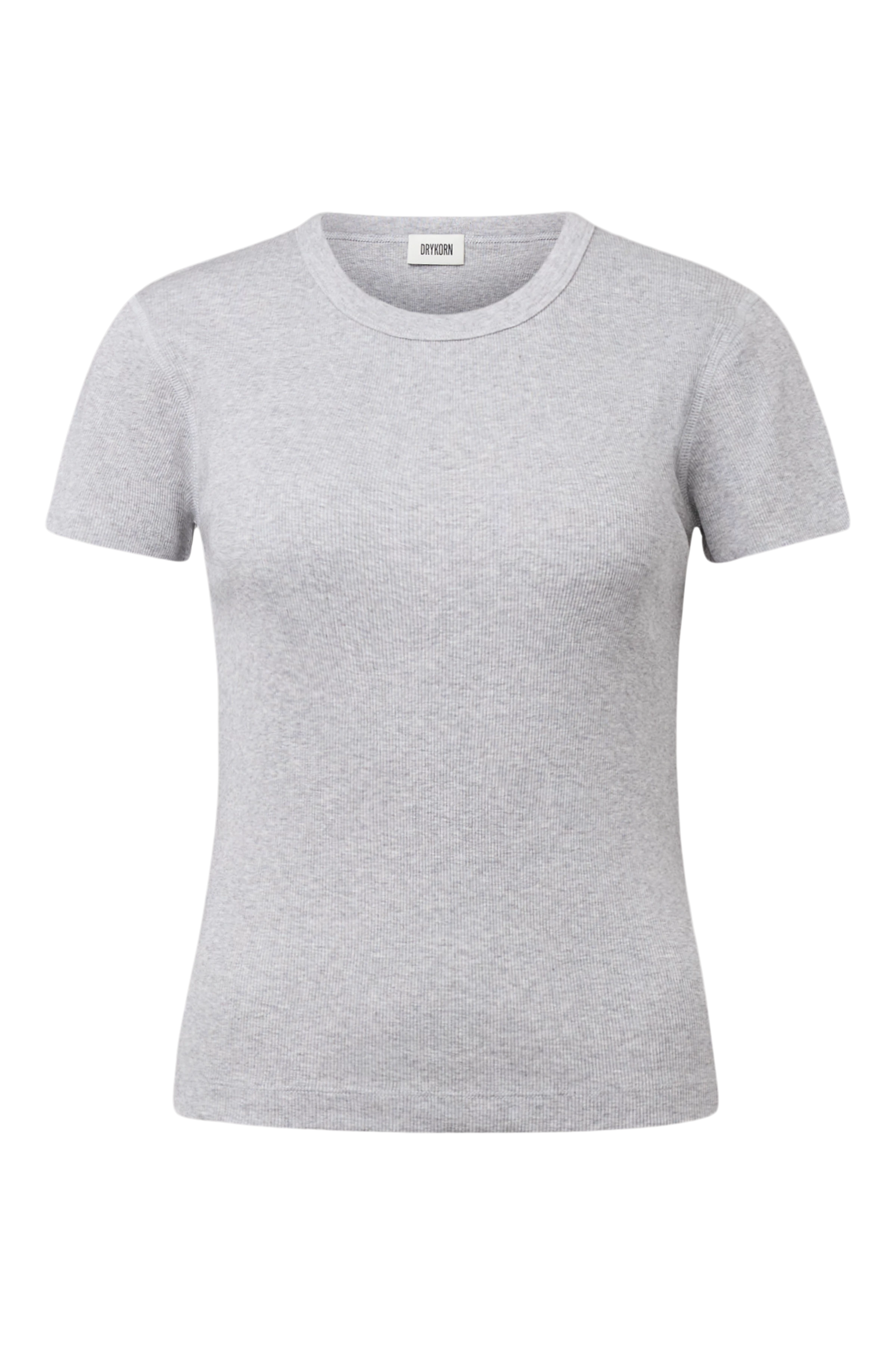 KOALE - Slim-fit T-shirt in pure cotton - women - grey - Freisteller Frontansicht