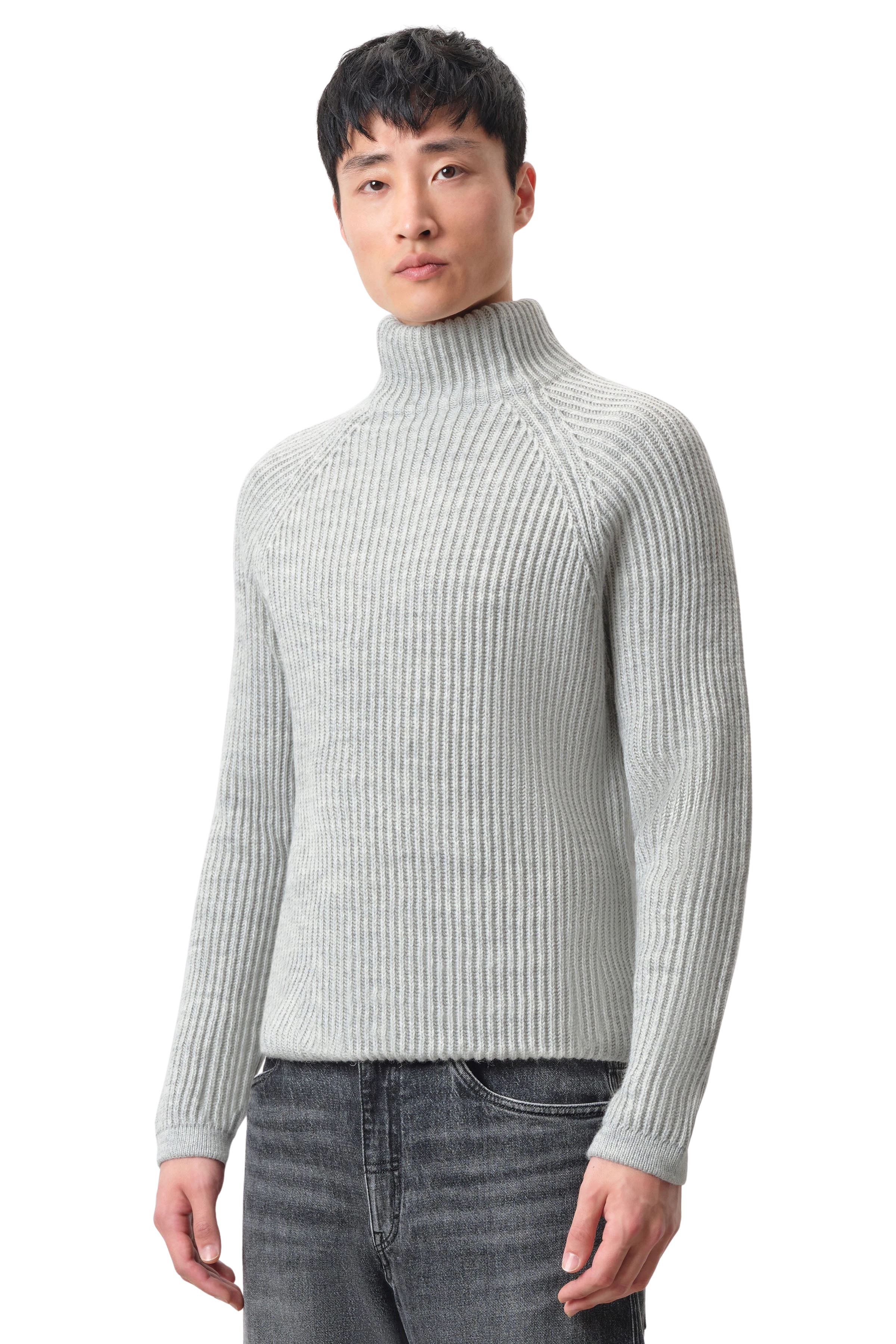 Heren gebreide trui ARVID in grijs van DRYKORN