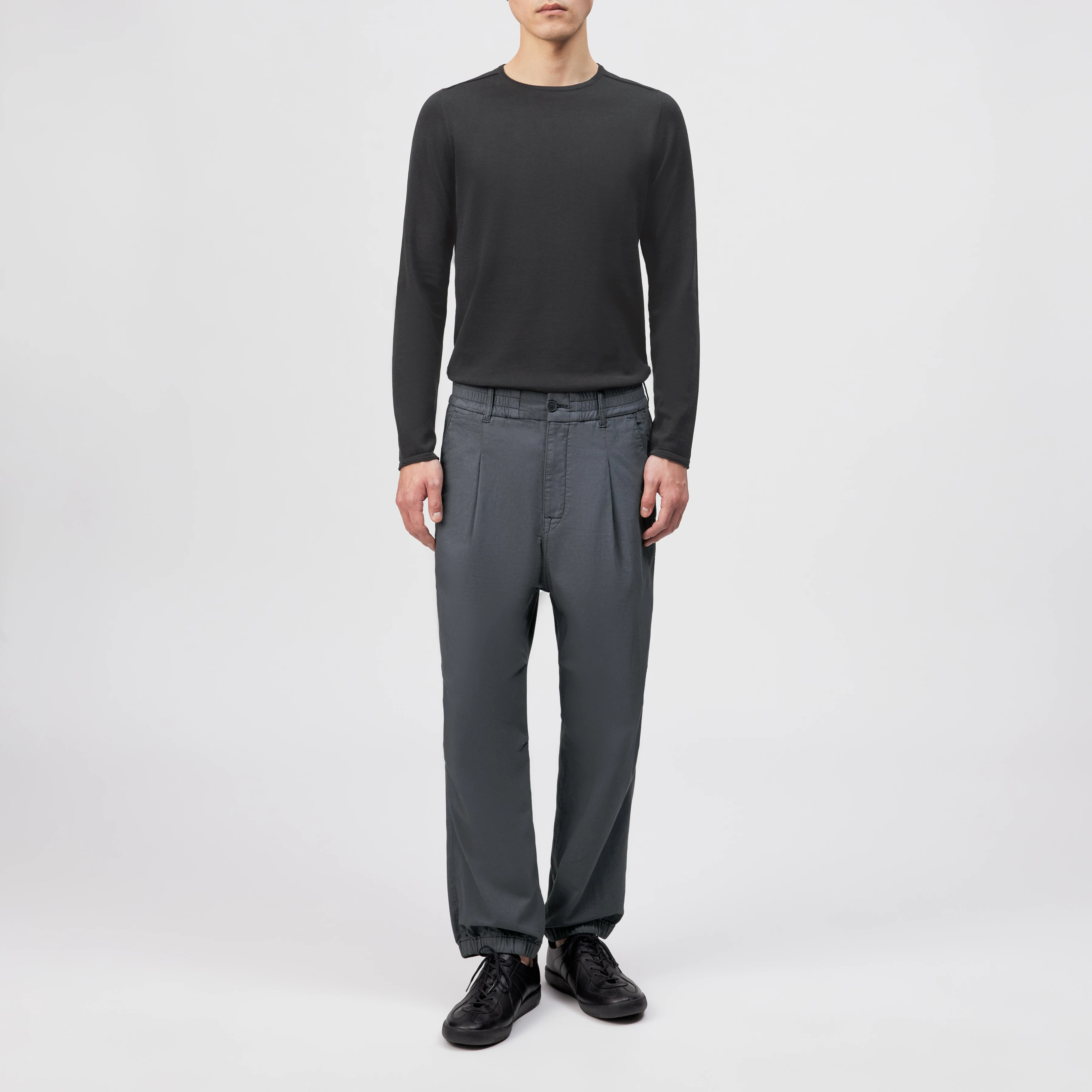 LIROG_C - Pantalon utilitaire en mélange de coton - men - gris - Ganzkörper-Frontansicht