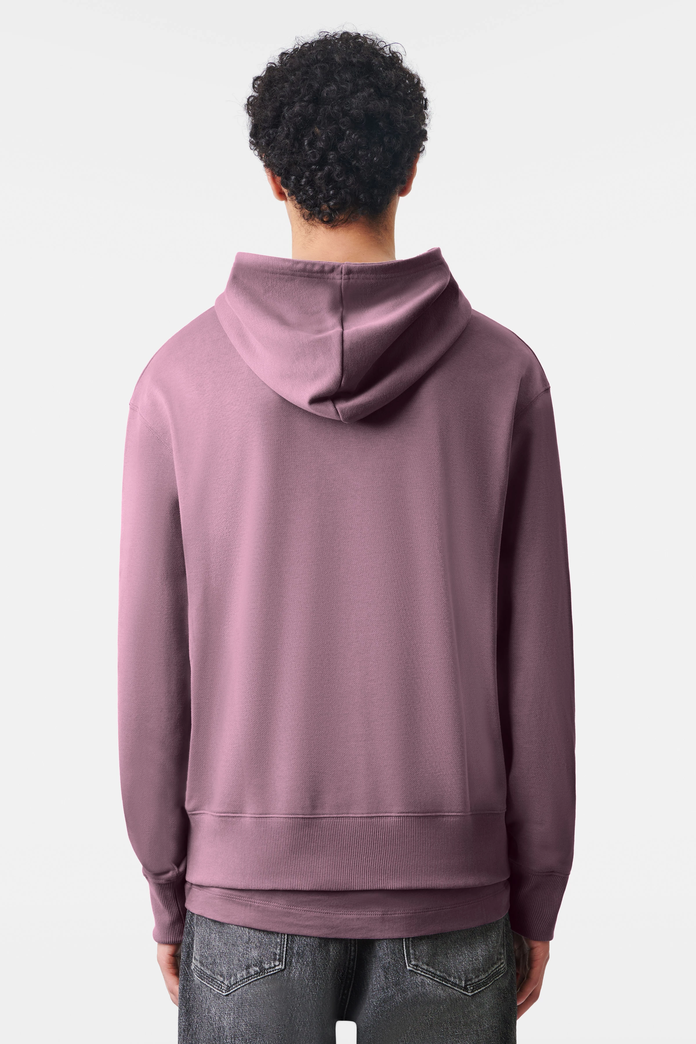 BRADLIN - Hoodie in Baumwoll-Mix - Herren - lila - Rückansicht