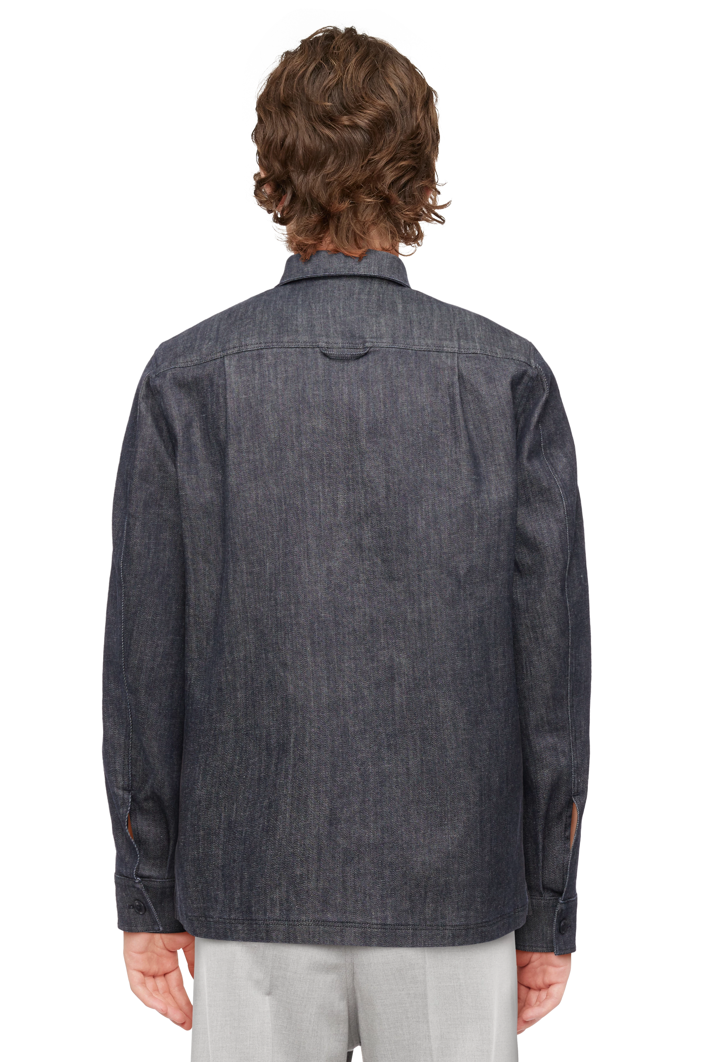 ZOMAC - Utility shirt in indigo denim - men - blue - Rückansicht