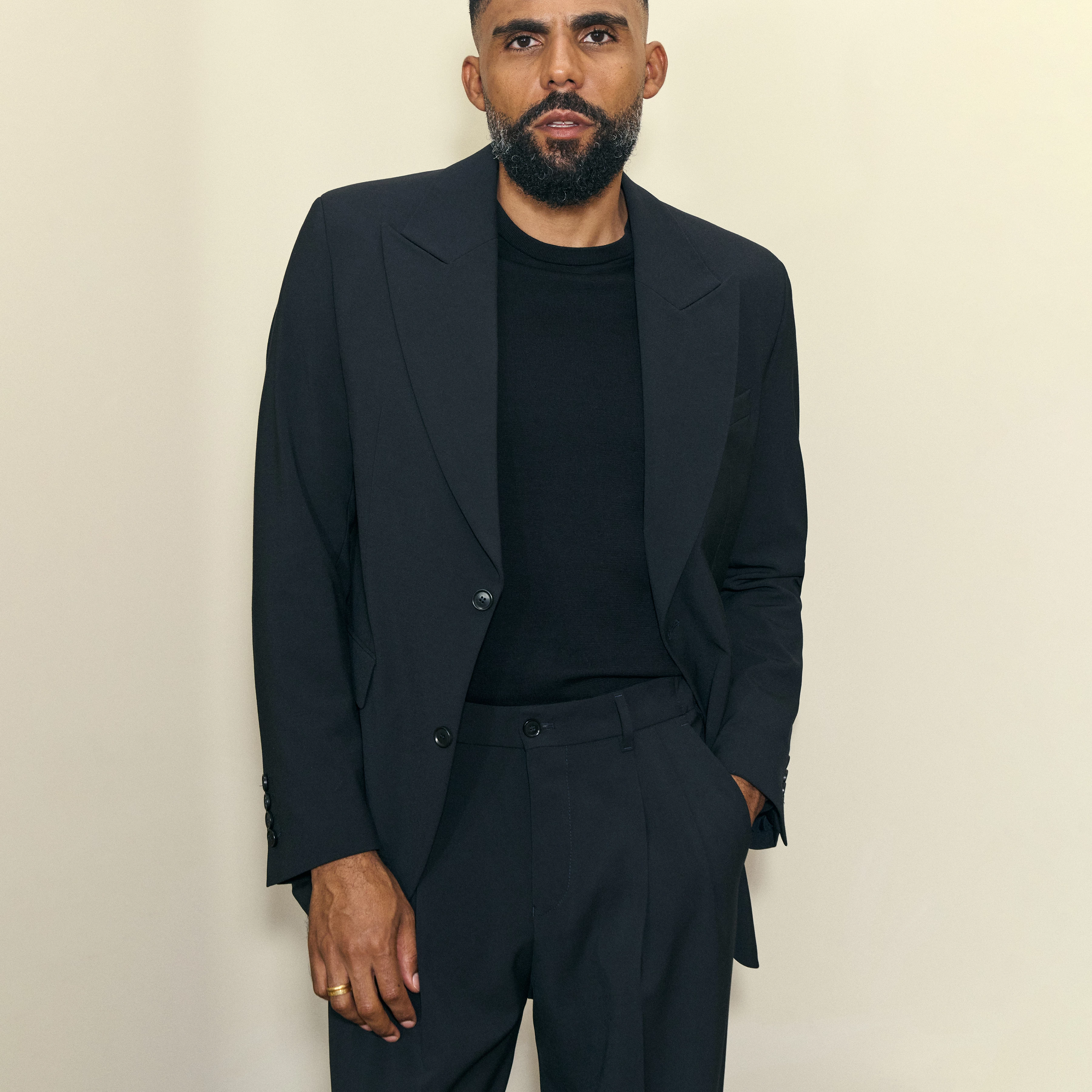 JACATO - Dinner jacket in gabardine - men - black