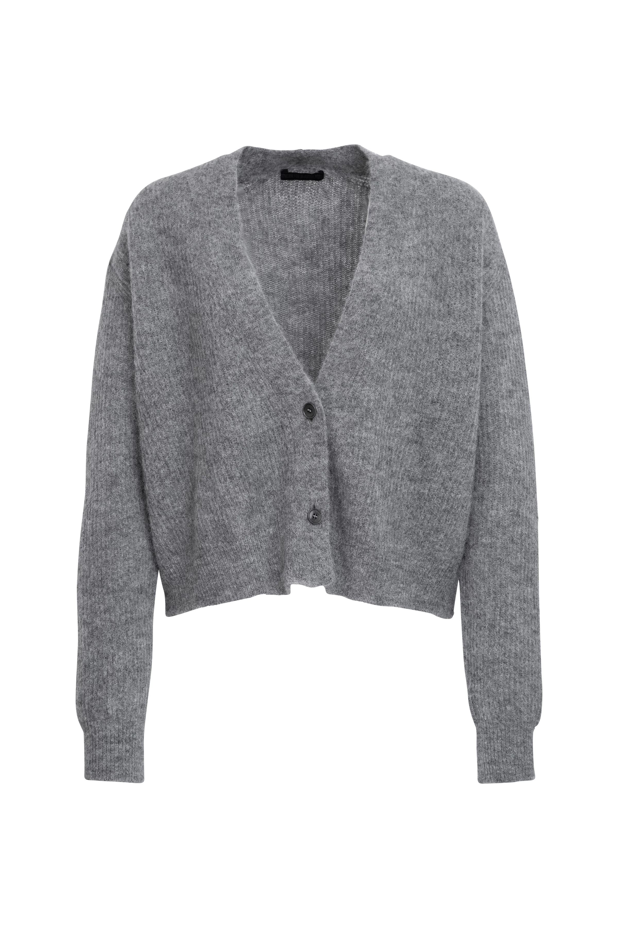 SONTJE - Cardigan in alpaca-wool mix - women - grey - Freisteller Frontansicht