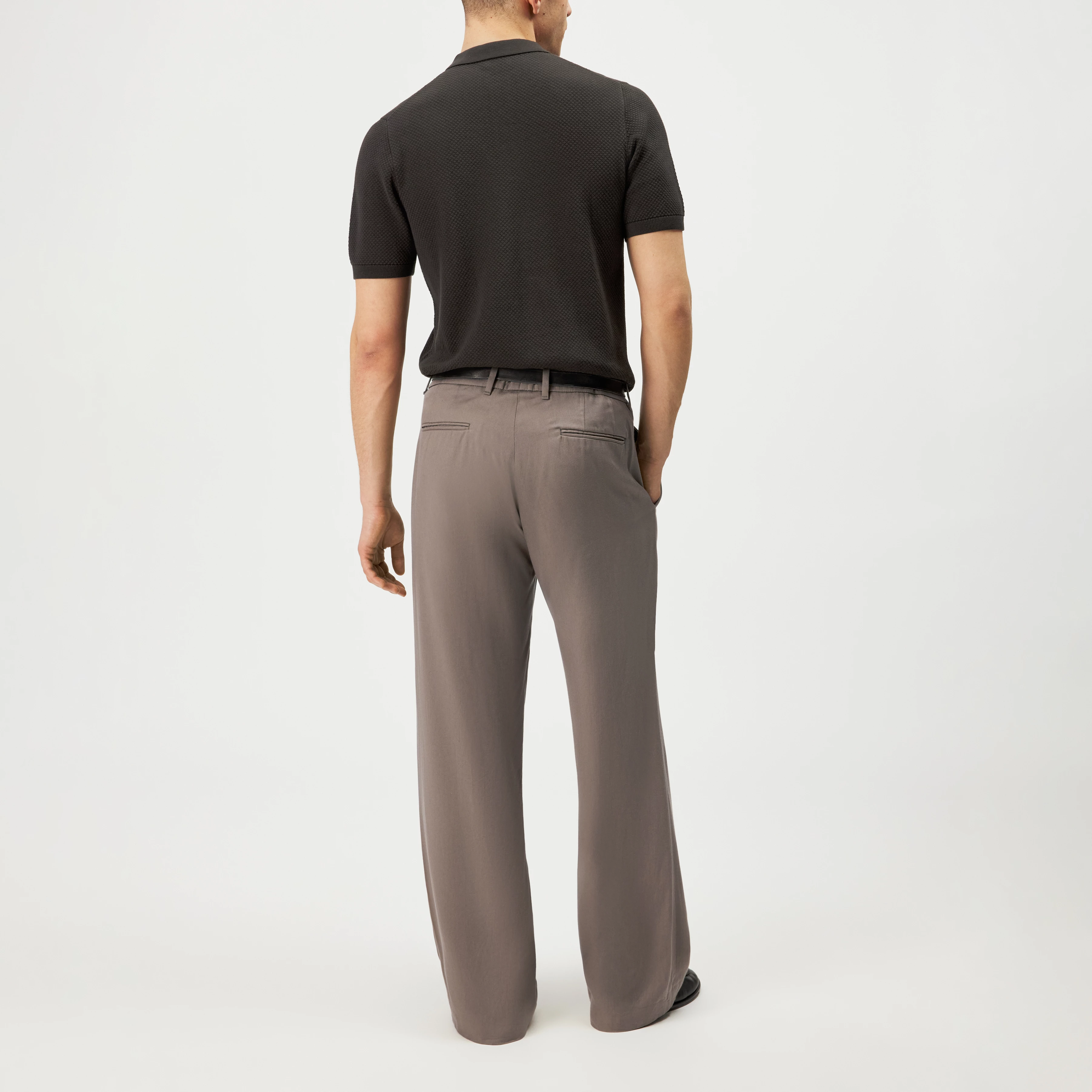 TRITON - Polo en coton - men - marron - Rückansicht