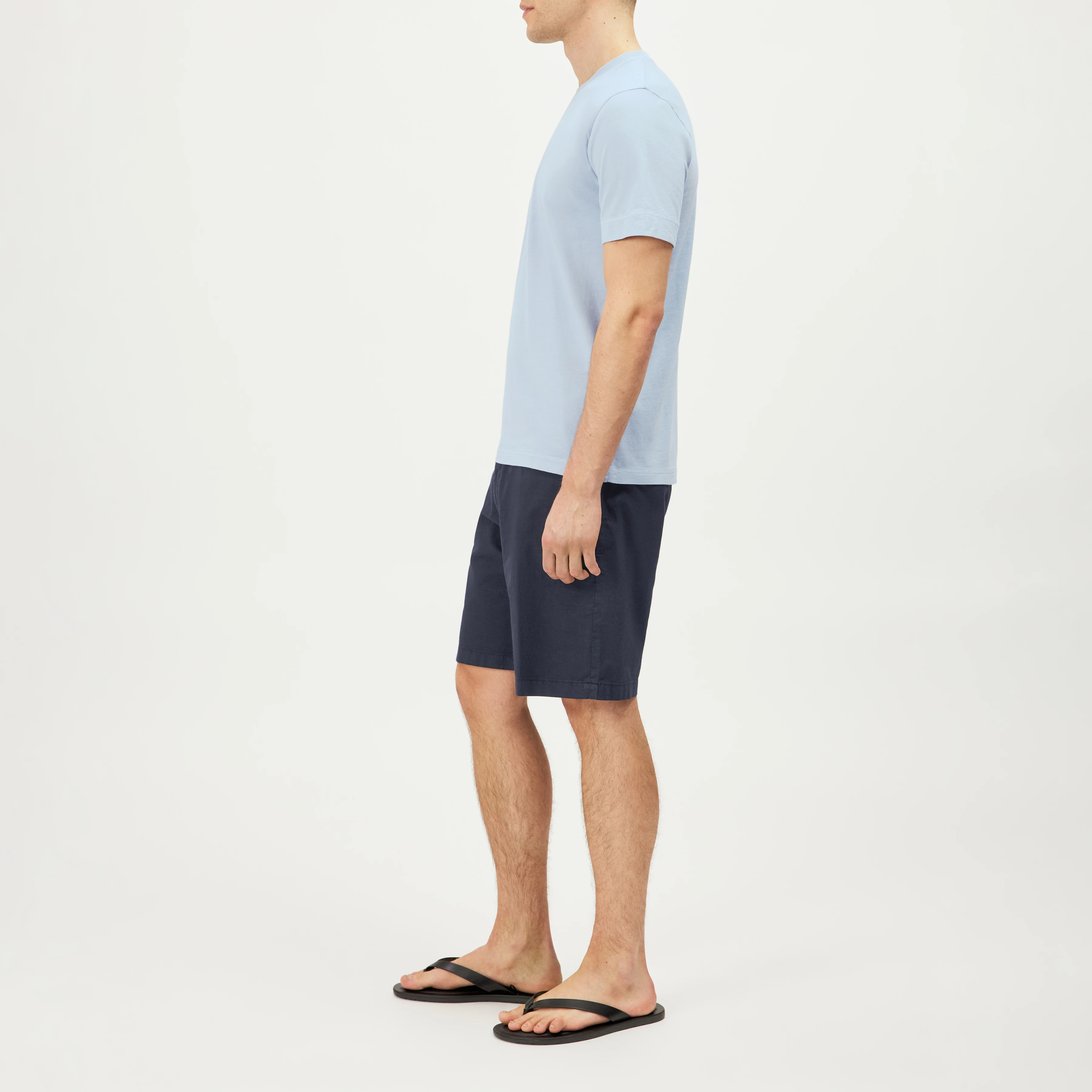 RAPHAEL - T-shirt i ren bomuld - men - blå - Seitenansicht