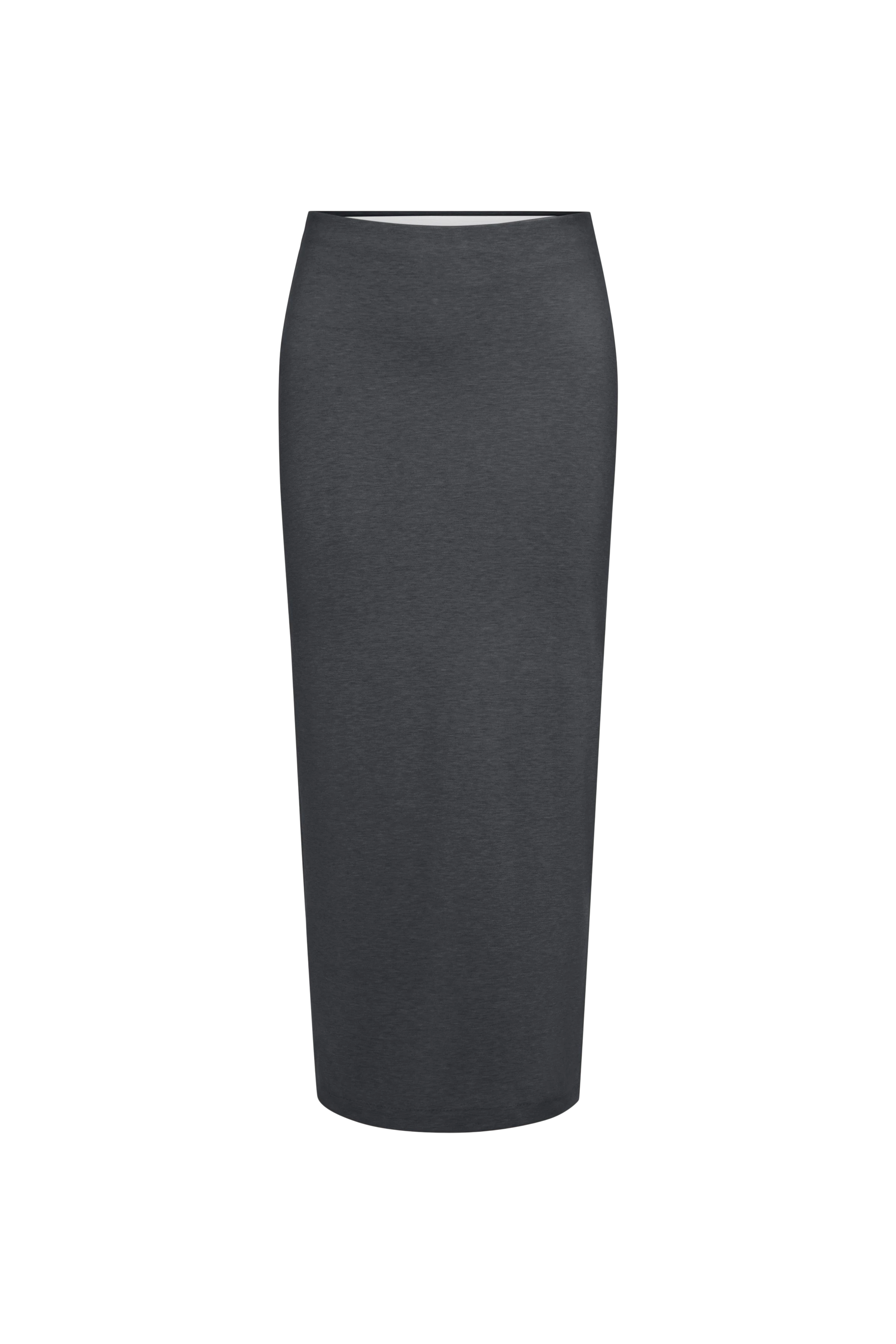 VONICA - Schmaler Rock in Lyocell-Mix mit Wolloptik - Damen - grau - Freisteller Frontansicht