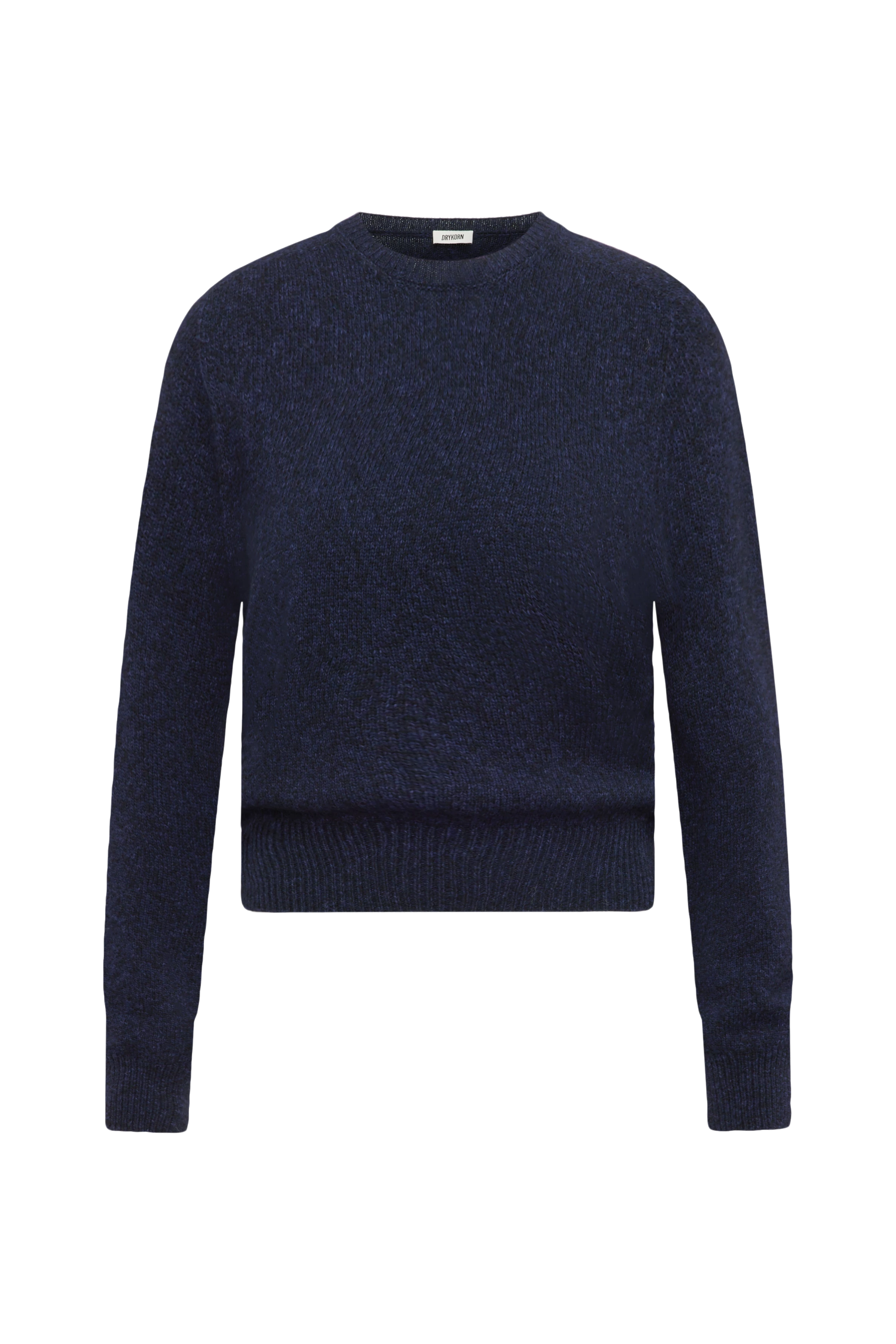 FIDA - Trui van wol-katoenmix - dames - blauw - Freisteller Frontansicht