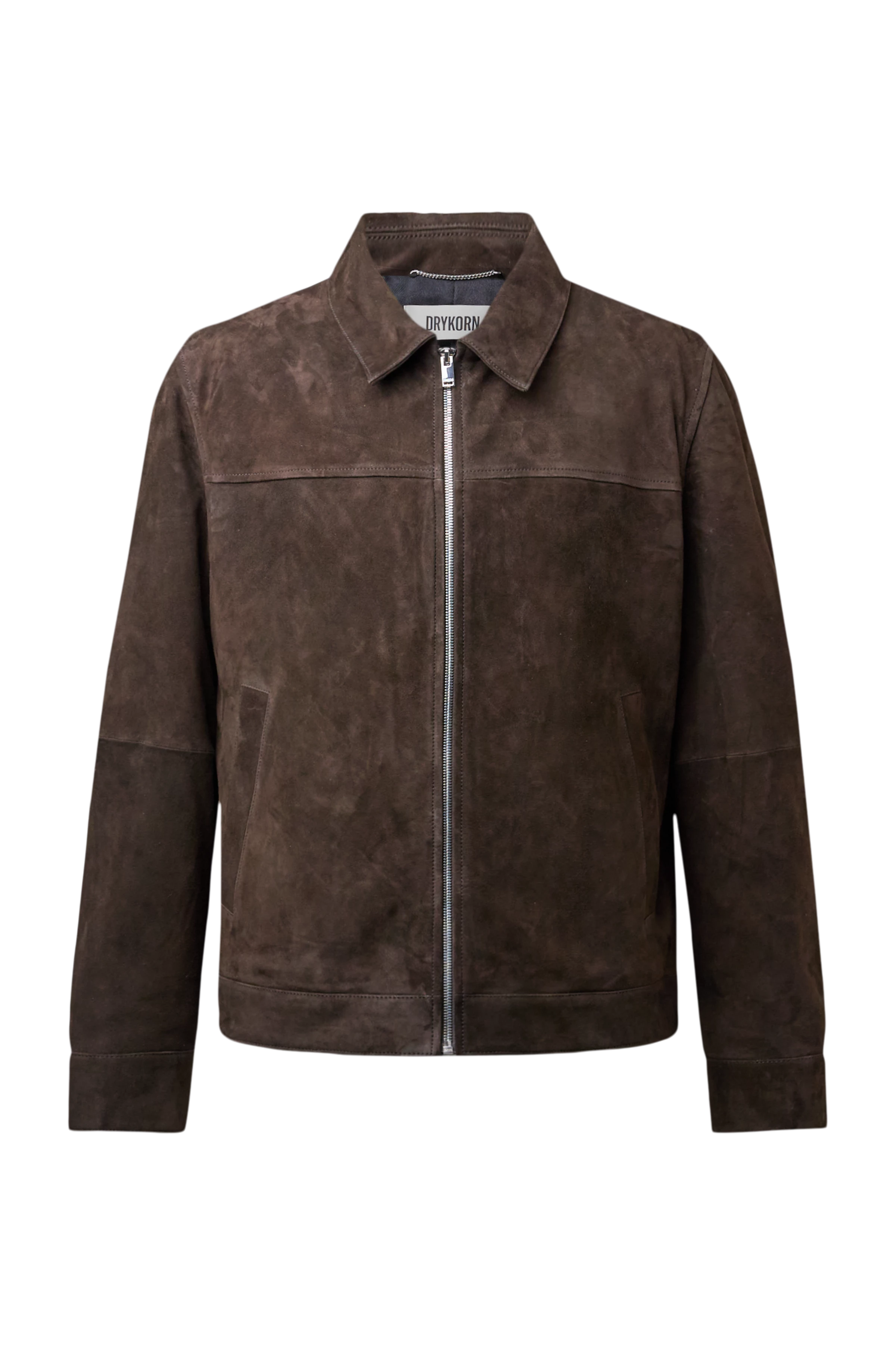RIKKA_2 - Suede jacket - men - brown - Freisteller Frontansicht