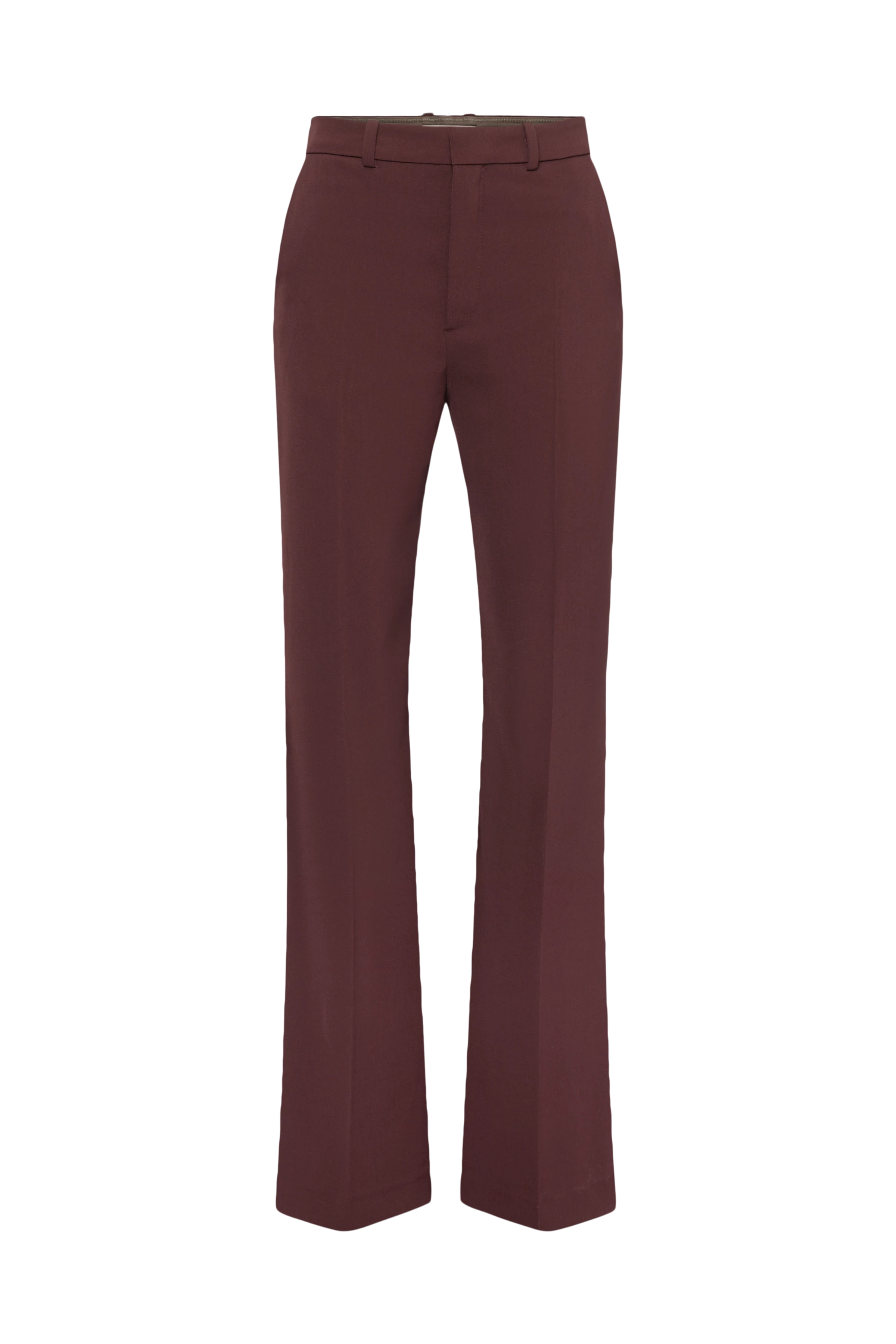 ARGUE - Hose mit Flared Leg in Techno-Twill - Damen - rot - Freisteller Frontansicht