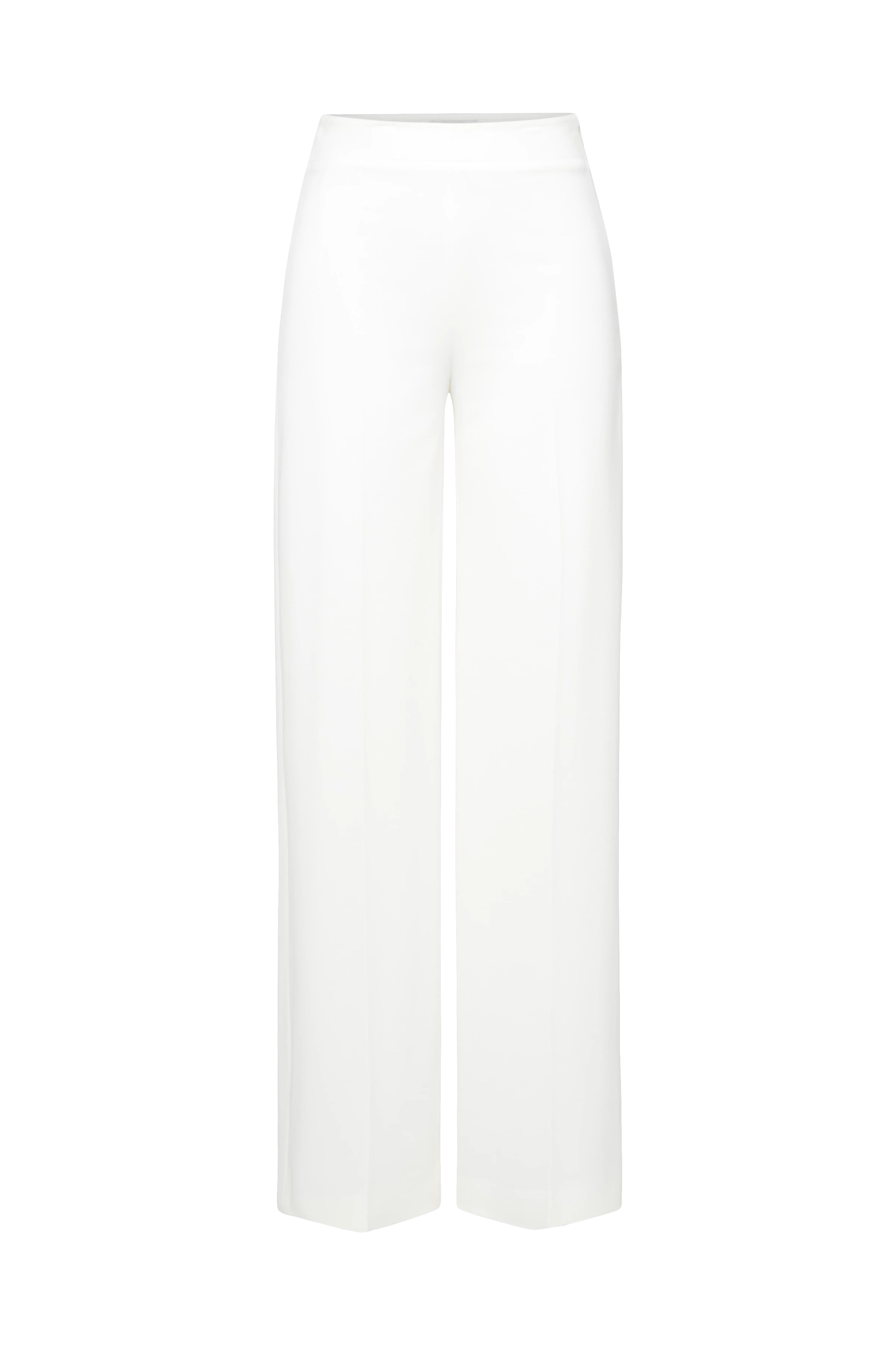 BEFORE - Marlenehose in Jersey - Damen - off white - Freisteller Frontansicht