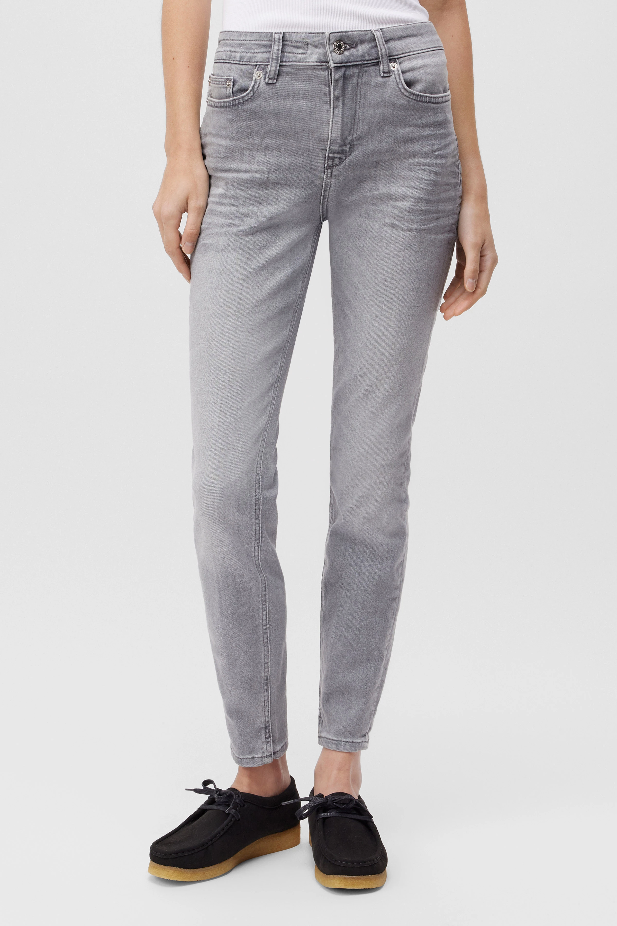 NEED - Low-waist Skinny Jeans - Damen - grau - Frontansicht