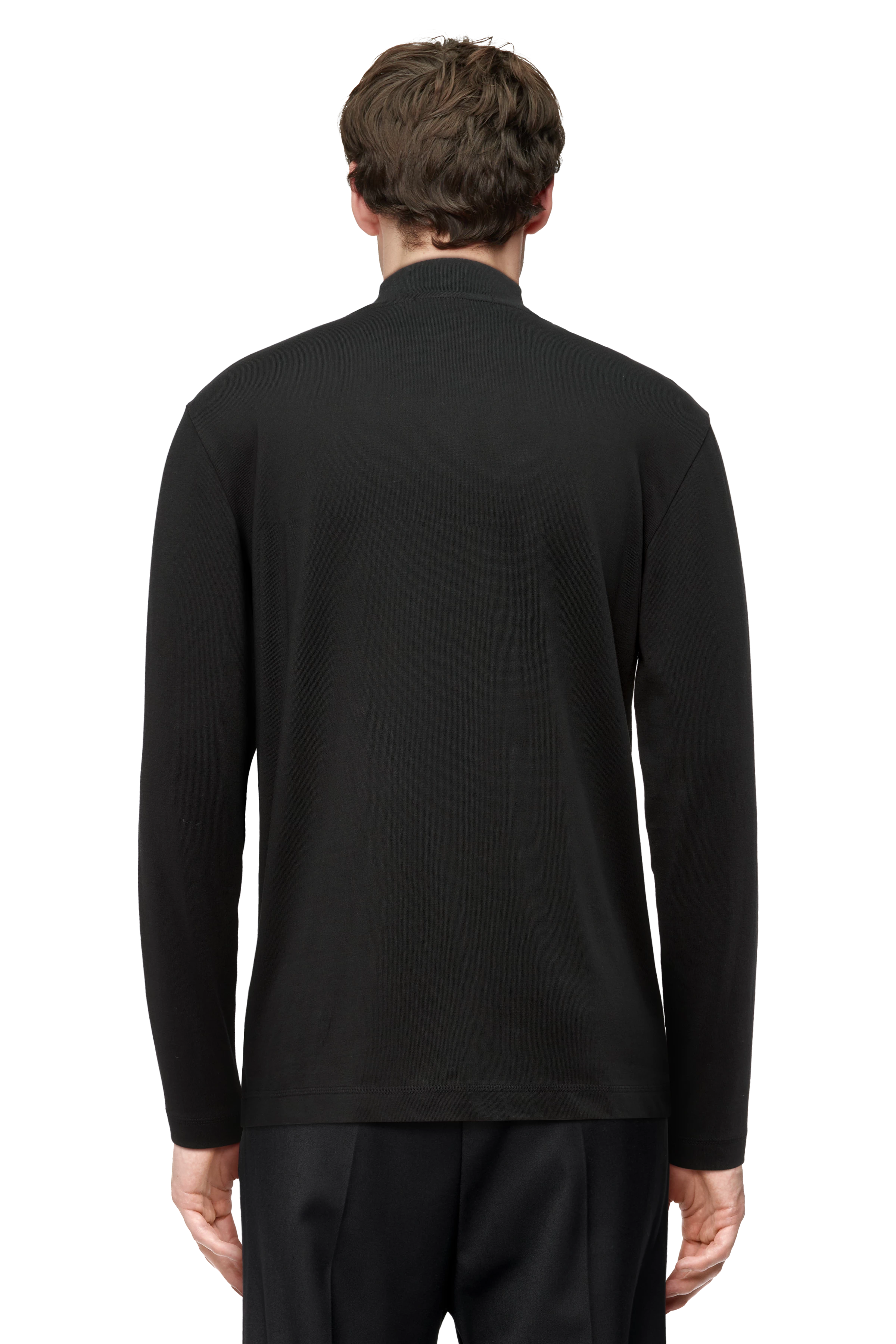 MORITZO - Longsleeve mit Stehkragen - Herren - schwarz - Rückansicht