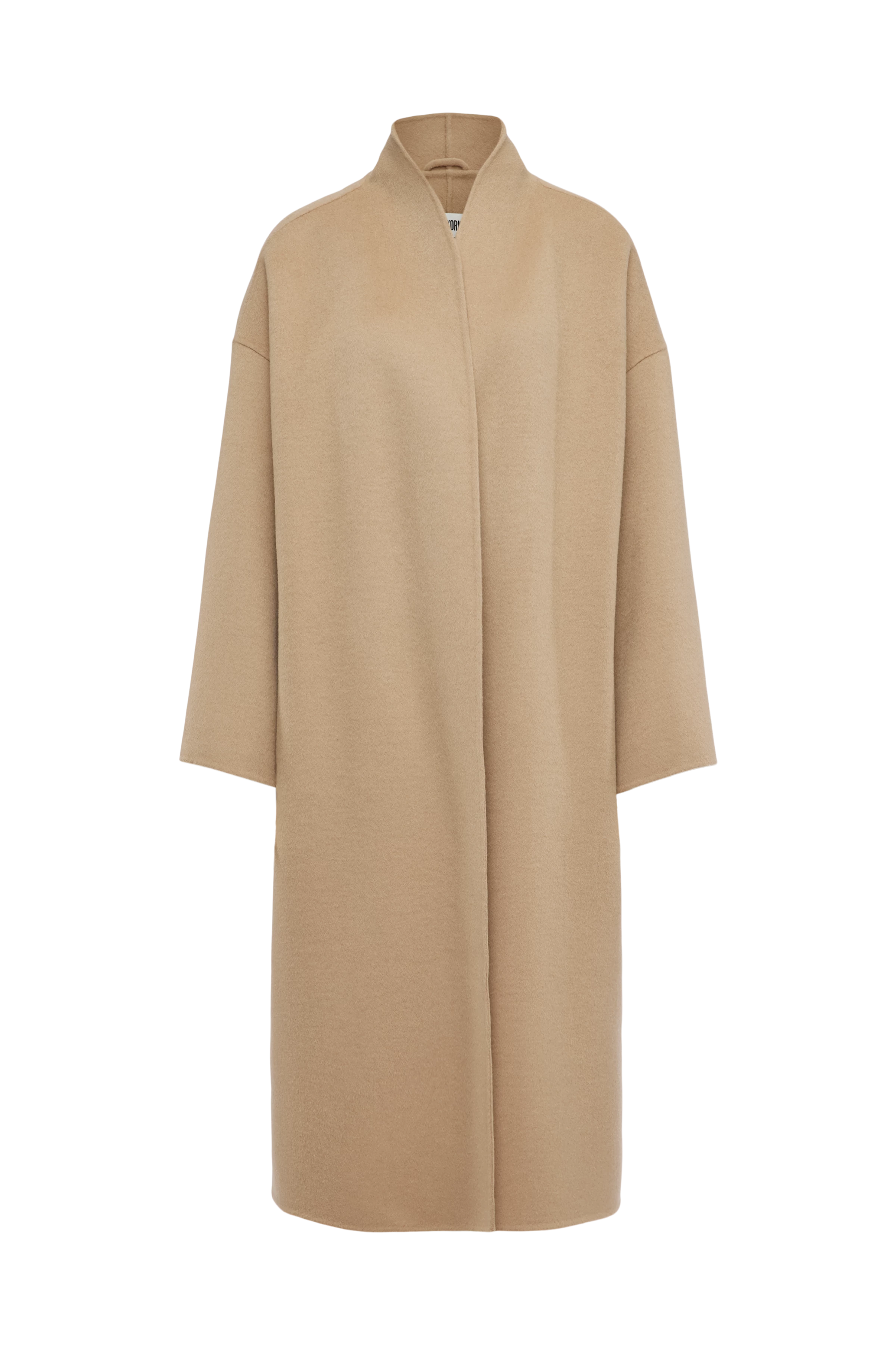 BAUPREY - Hüllenmantel in Woll-Doubleface - Damen - braun - Freisteller Frontansicht