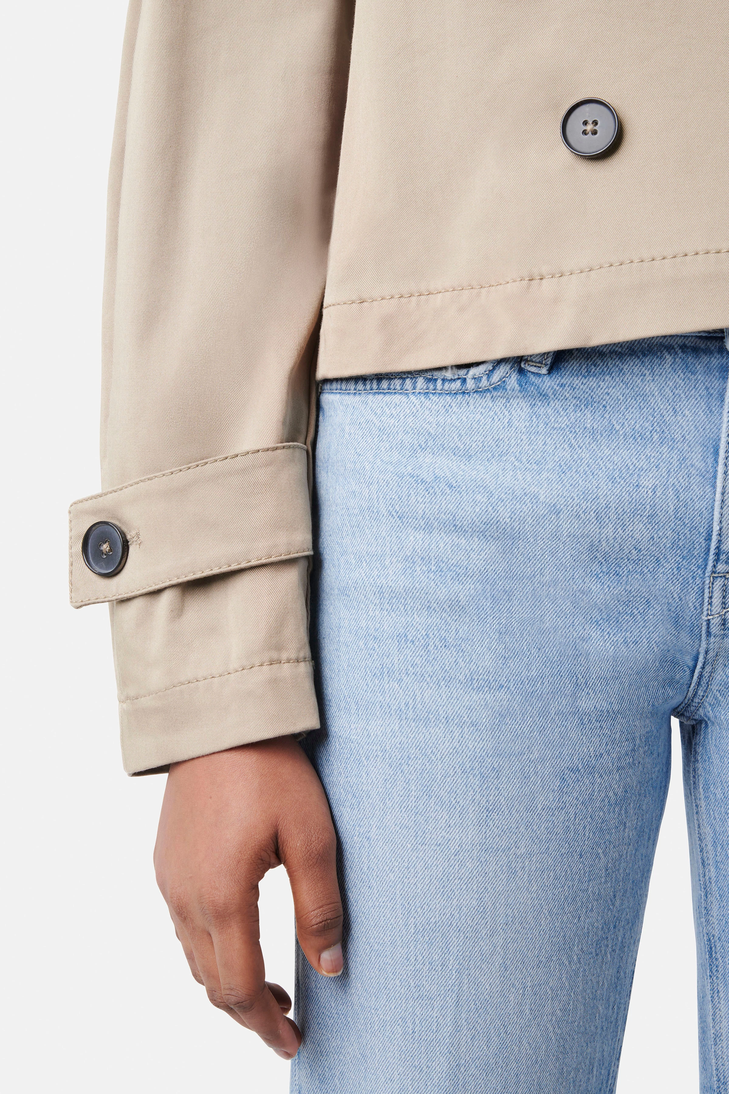 PODINGTON - Babytrenchcoat in Baumwoll-Gabardine - Damen - braun - Seitenansicht