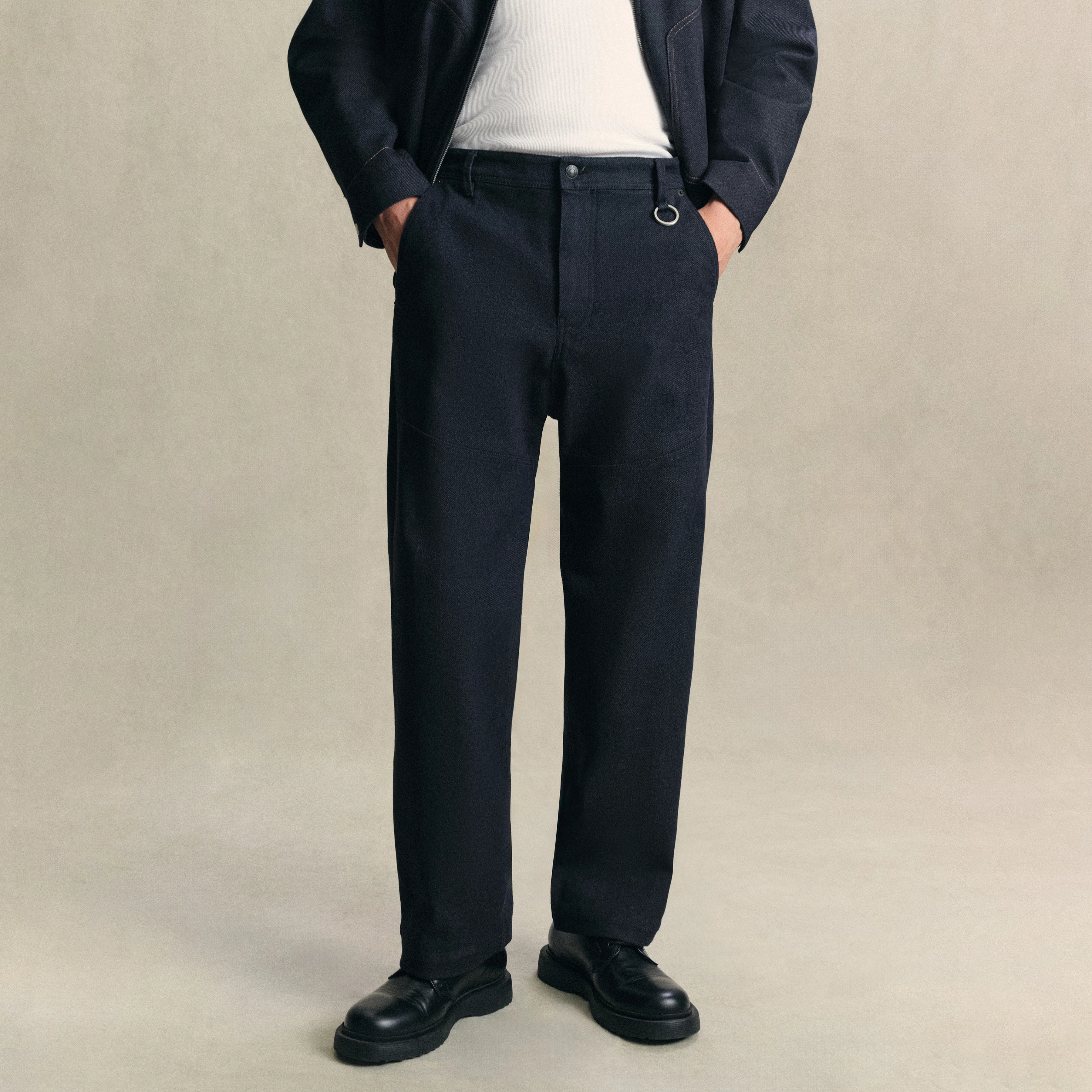 YOGGA - Utility Hose in Baumwoll-Mix - Herren - blau