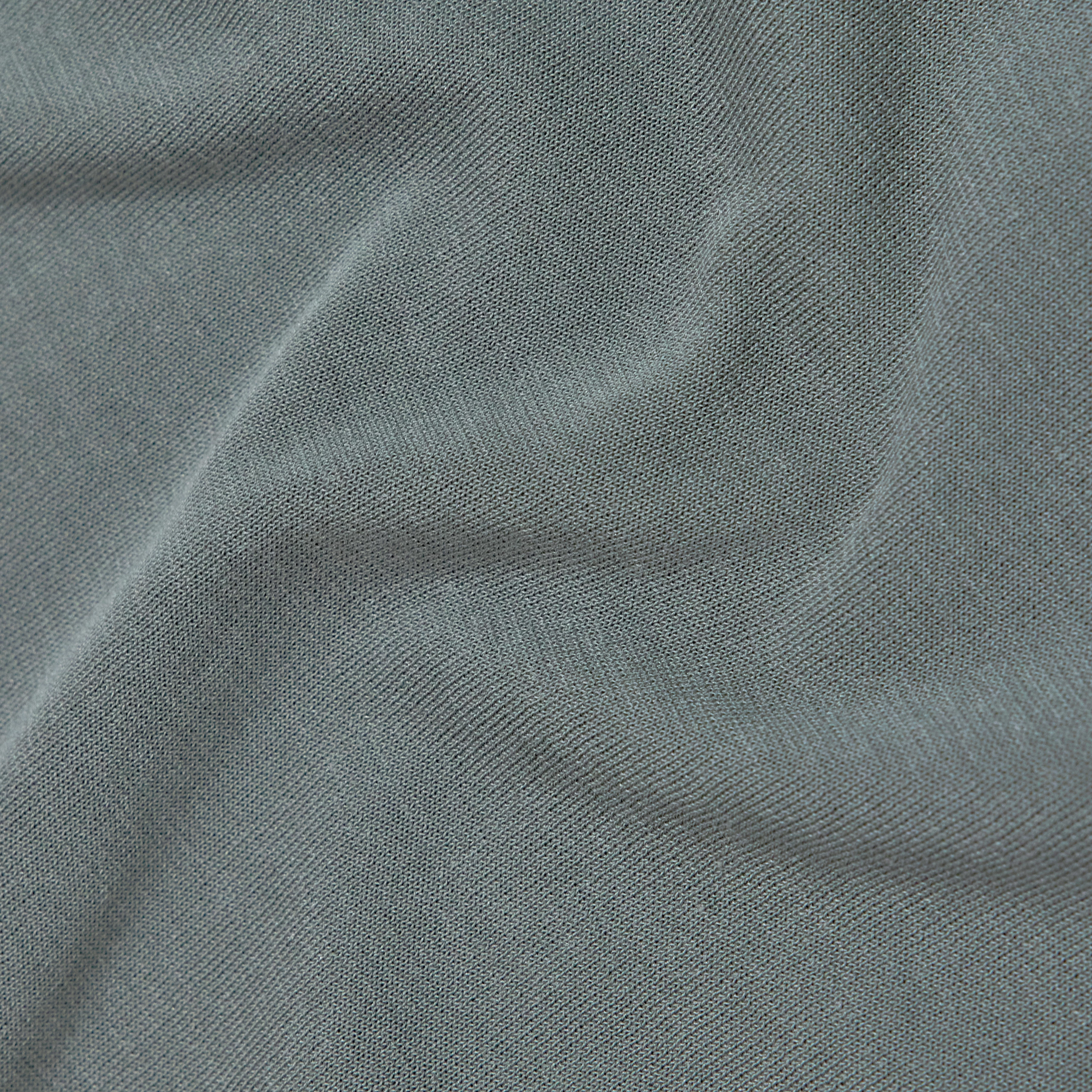 MICANO - Regular fit T-shirt in fine knit - men - green - Materialbild (B2C)