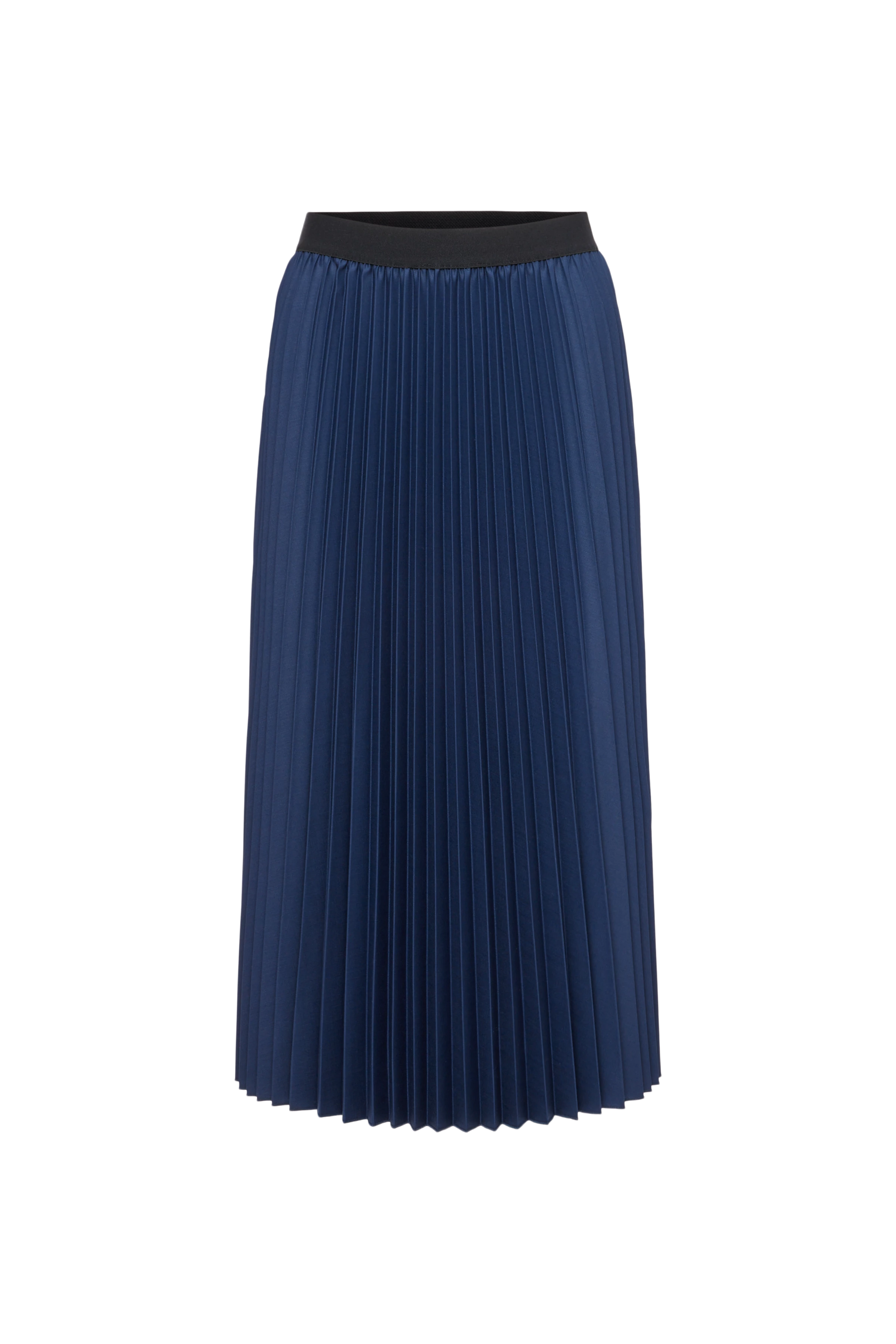 PATRECIA - Plissé rok van twill - dames - blauw - Freisteller Frontansicht
