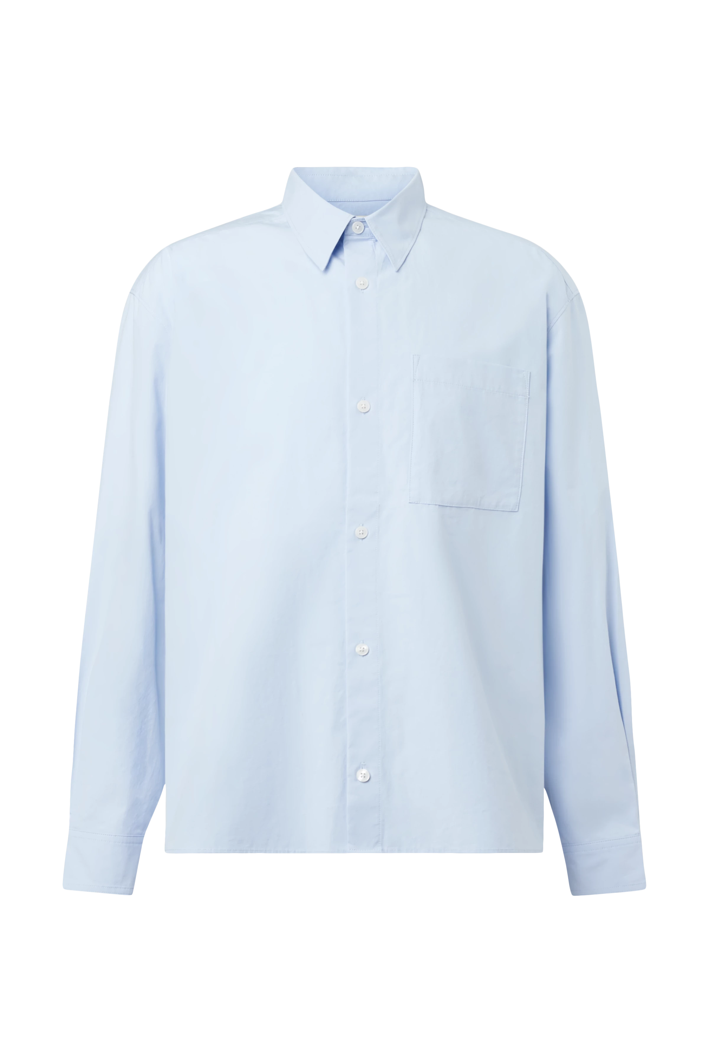 BAUNT - Regular Fit Pure Cotton Shirt - men - blue - Freisteller Frontansicht