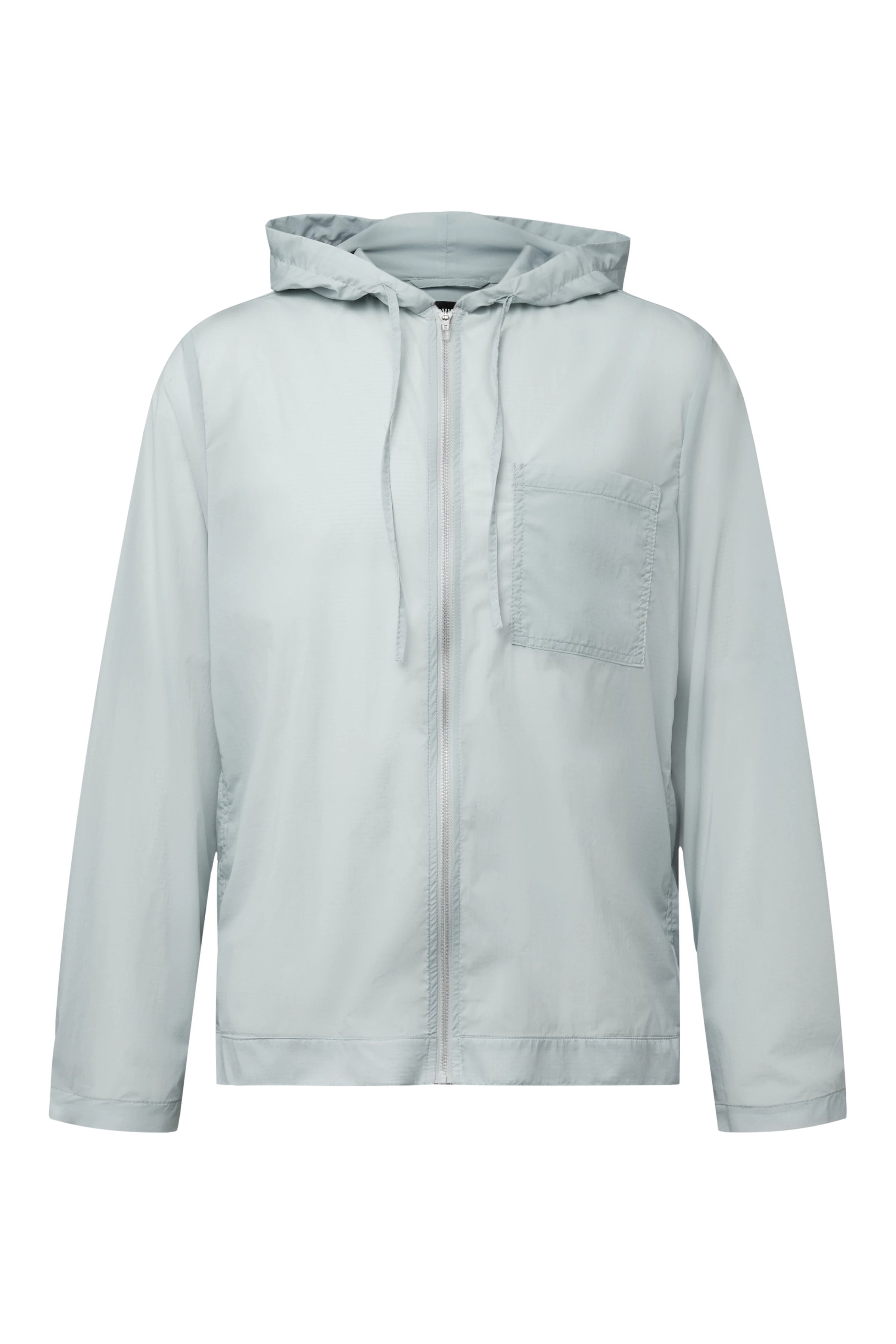 JENON - Tech Ripstop Zip Hoodie Jacket - men - grey - Freisteller Frontansicht