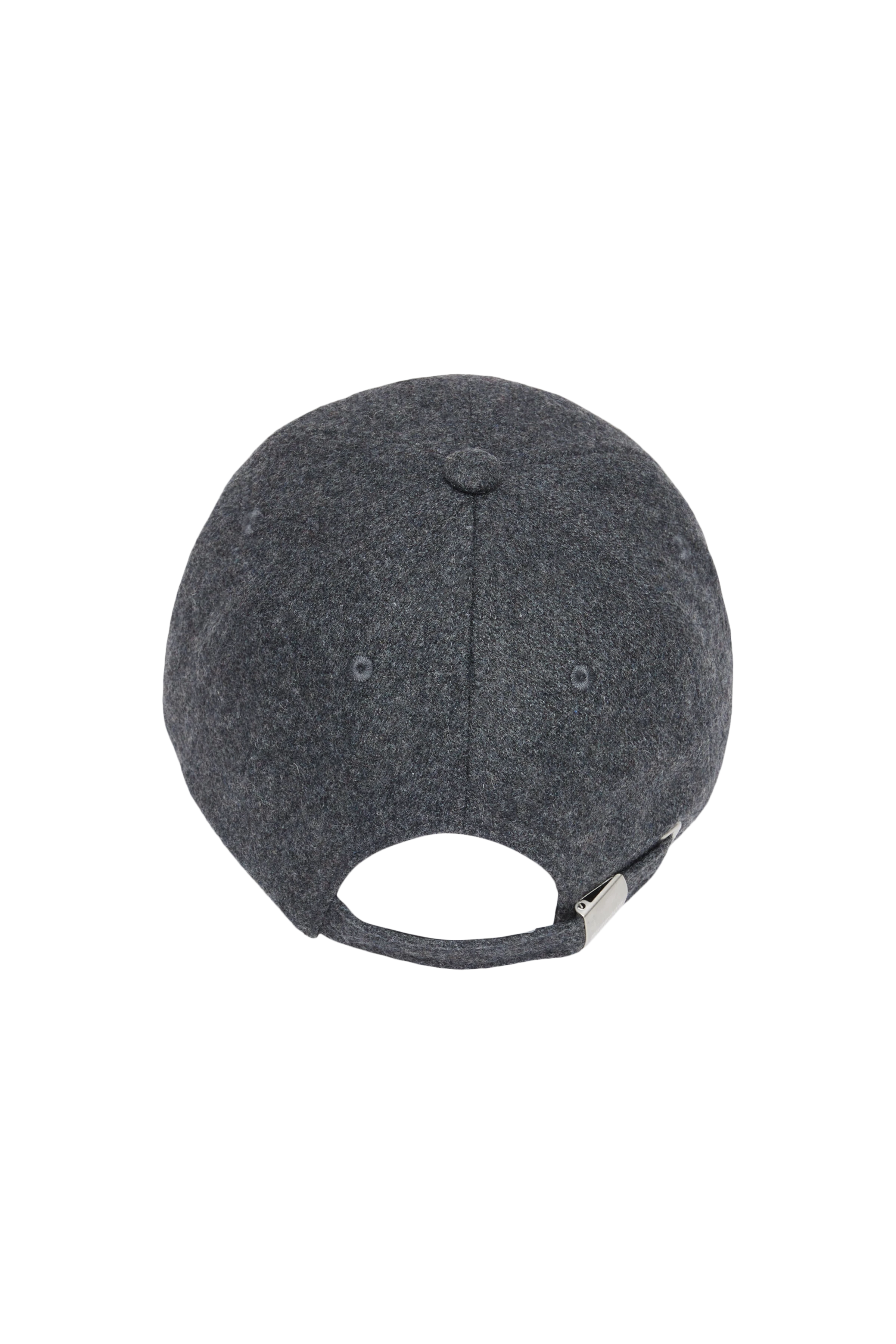 JESPER - Cap in Woll-Mix - Unisex - grau - Freisteller Rückansicht