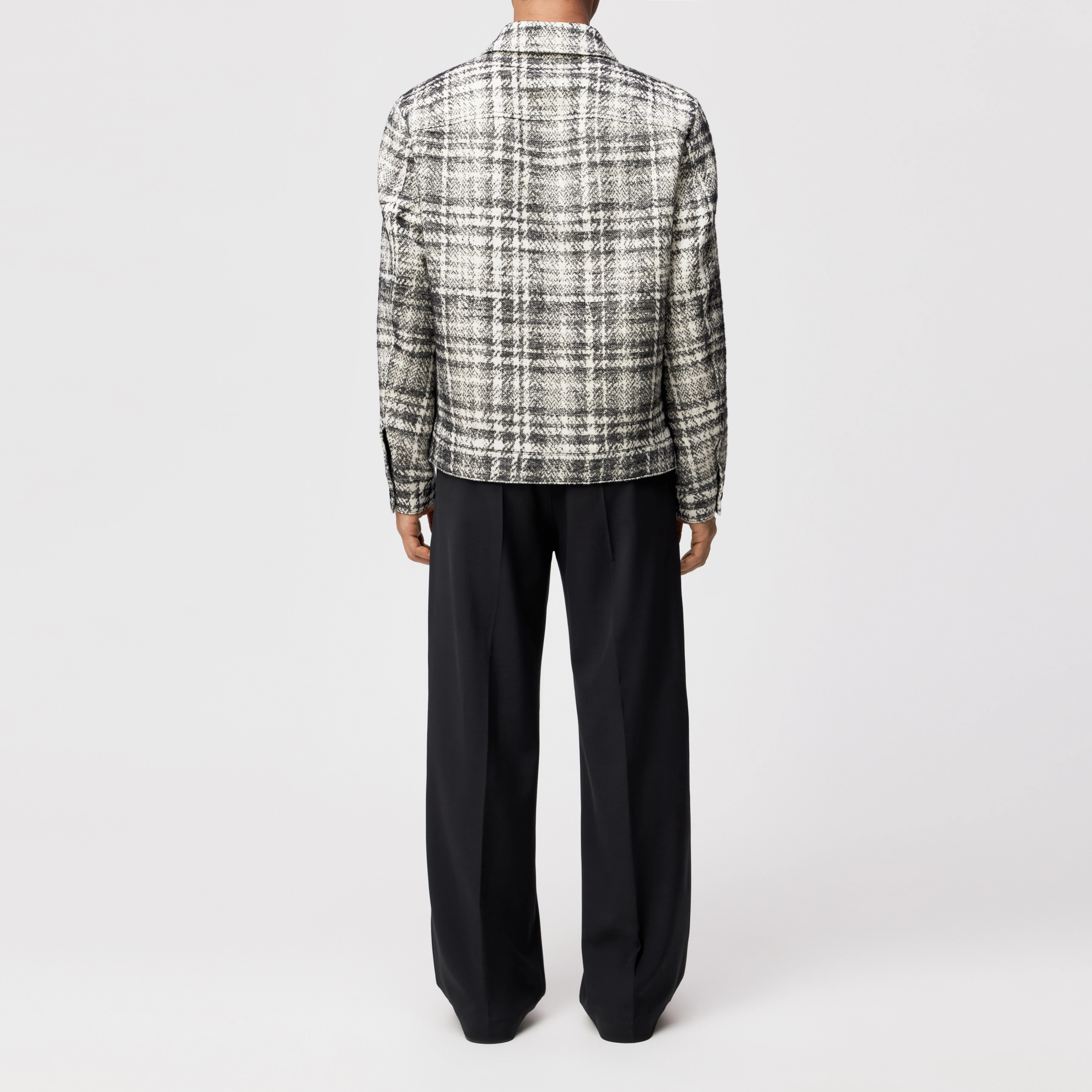 RIKKA_2 - Jacke in Jacquard - Herren - off white - Rückansicht