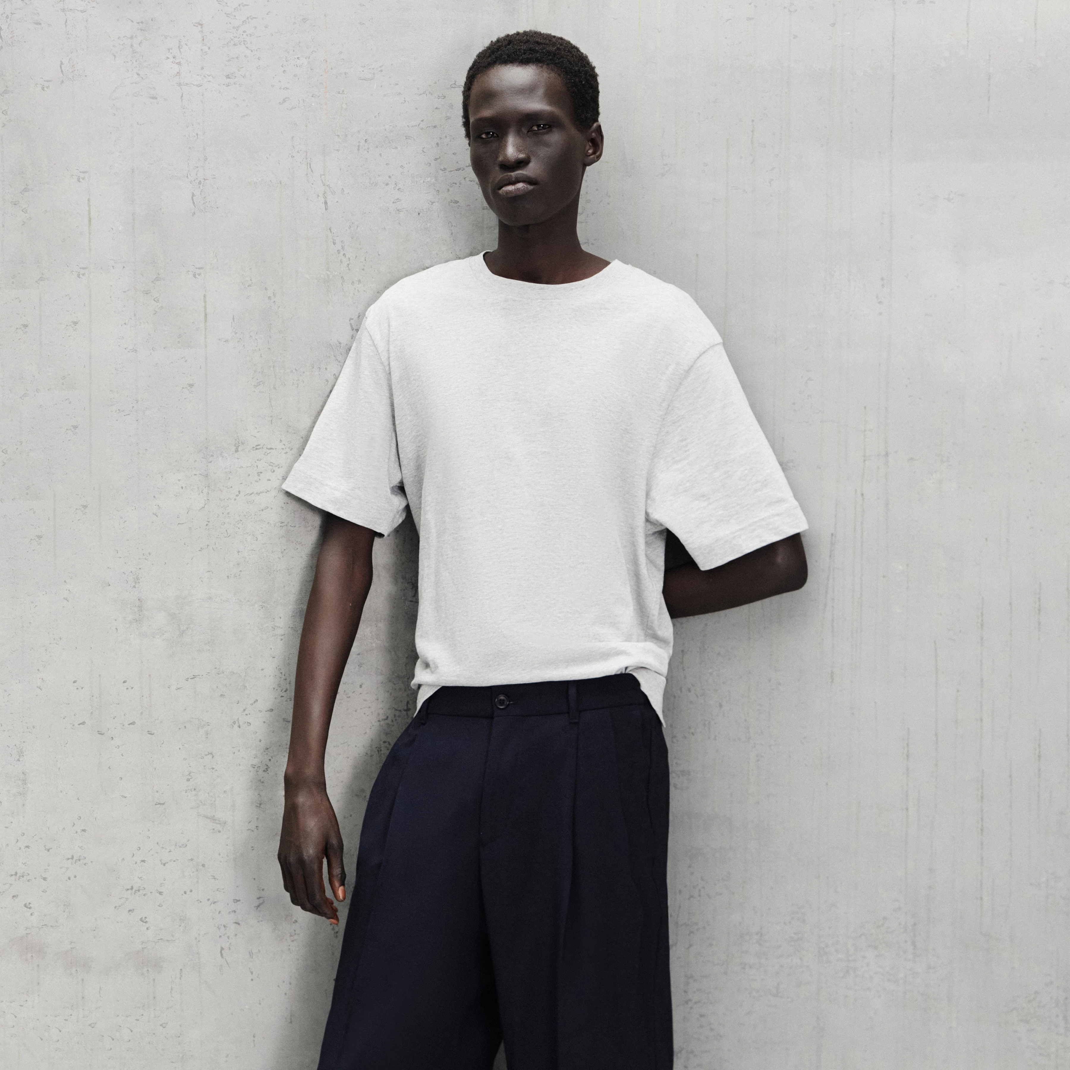 RAPHAEL - T-shirt in pure cotton - men - grey