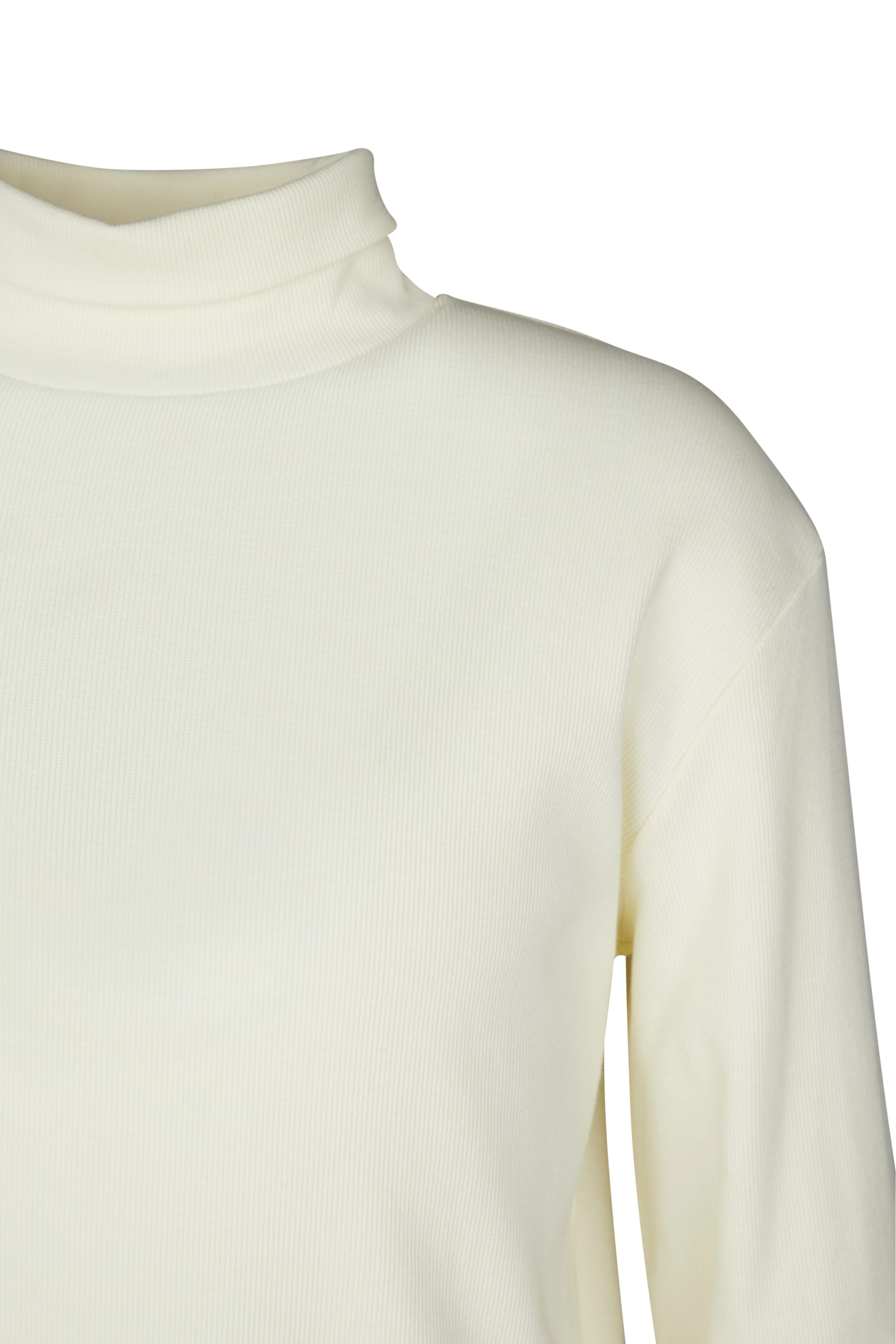 EMANUEL - Turtle Pullover in Rippe - Herren - off white - Freisteller Detailansicht