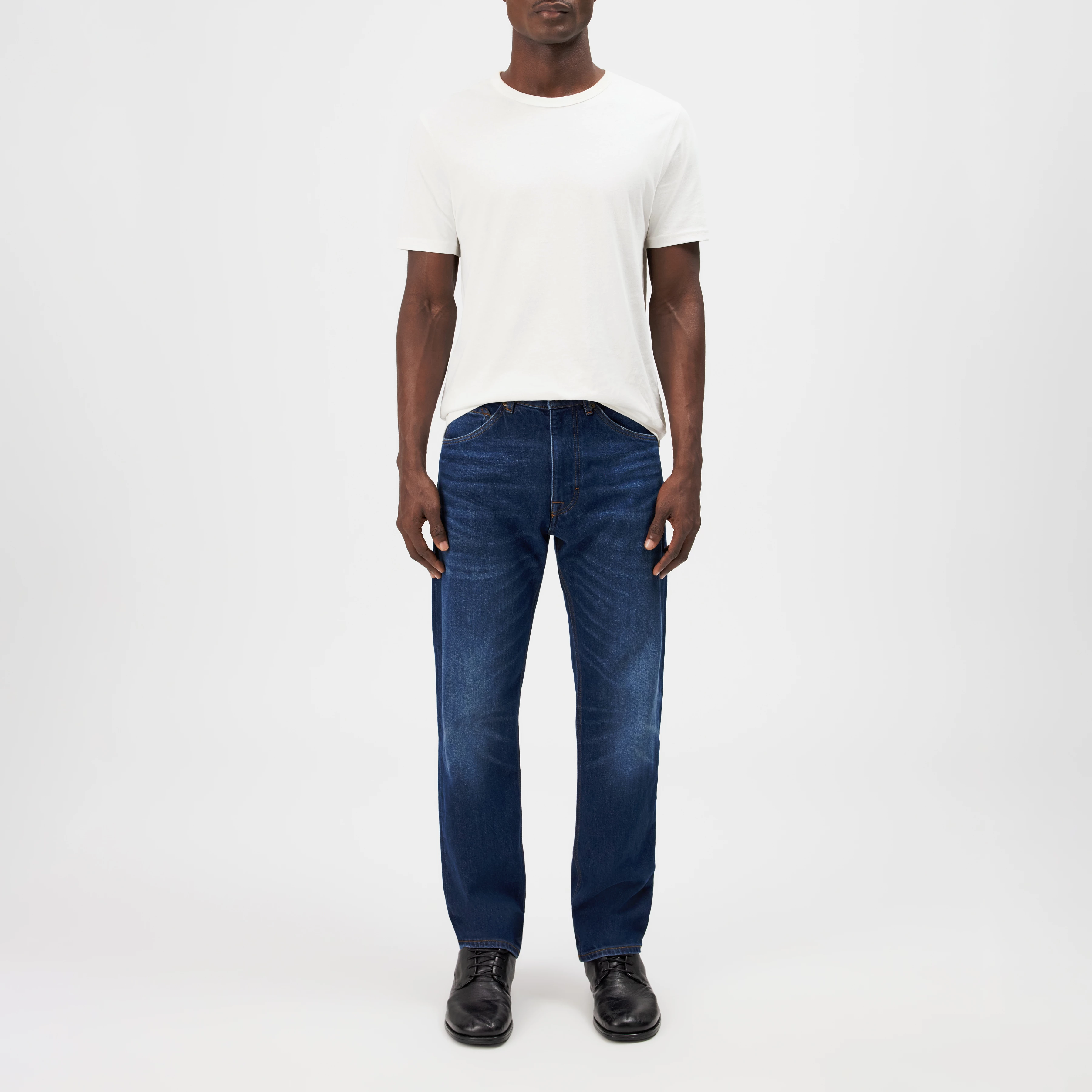 HIGHT_2 - Relaxed fit denim jeans - men - blue - Ganzkörper-Frontansicht