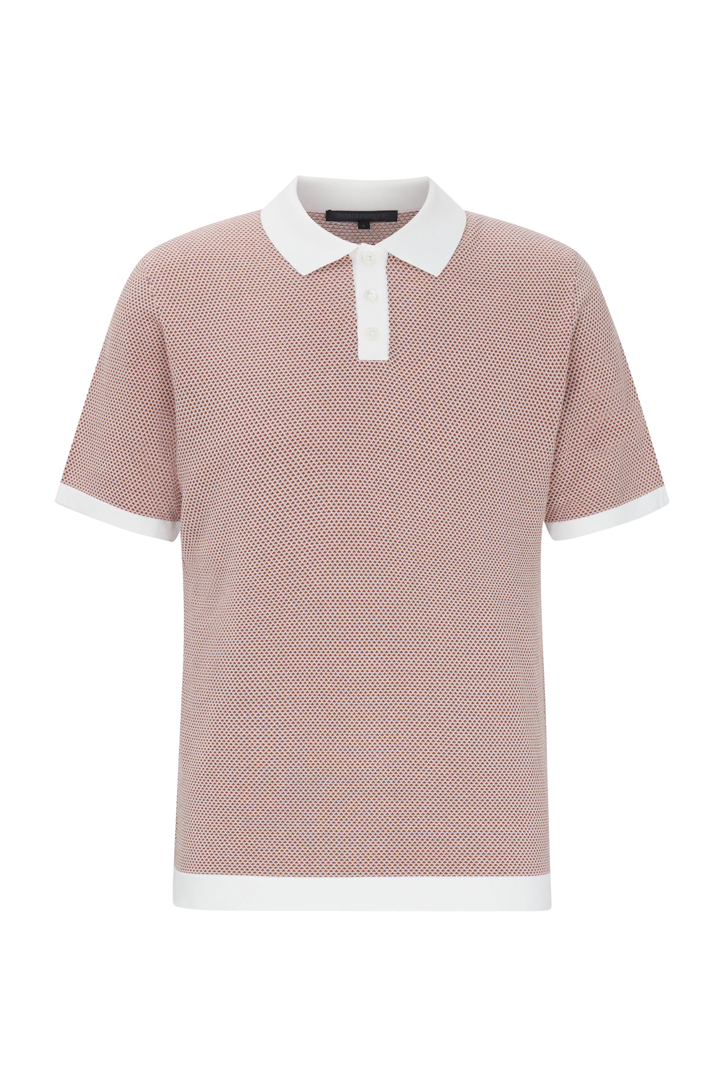 TRITON - Poloshirt in puur katoen - heren - oranje - Freisteller Frontansicht