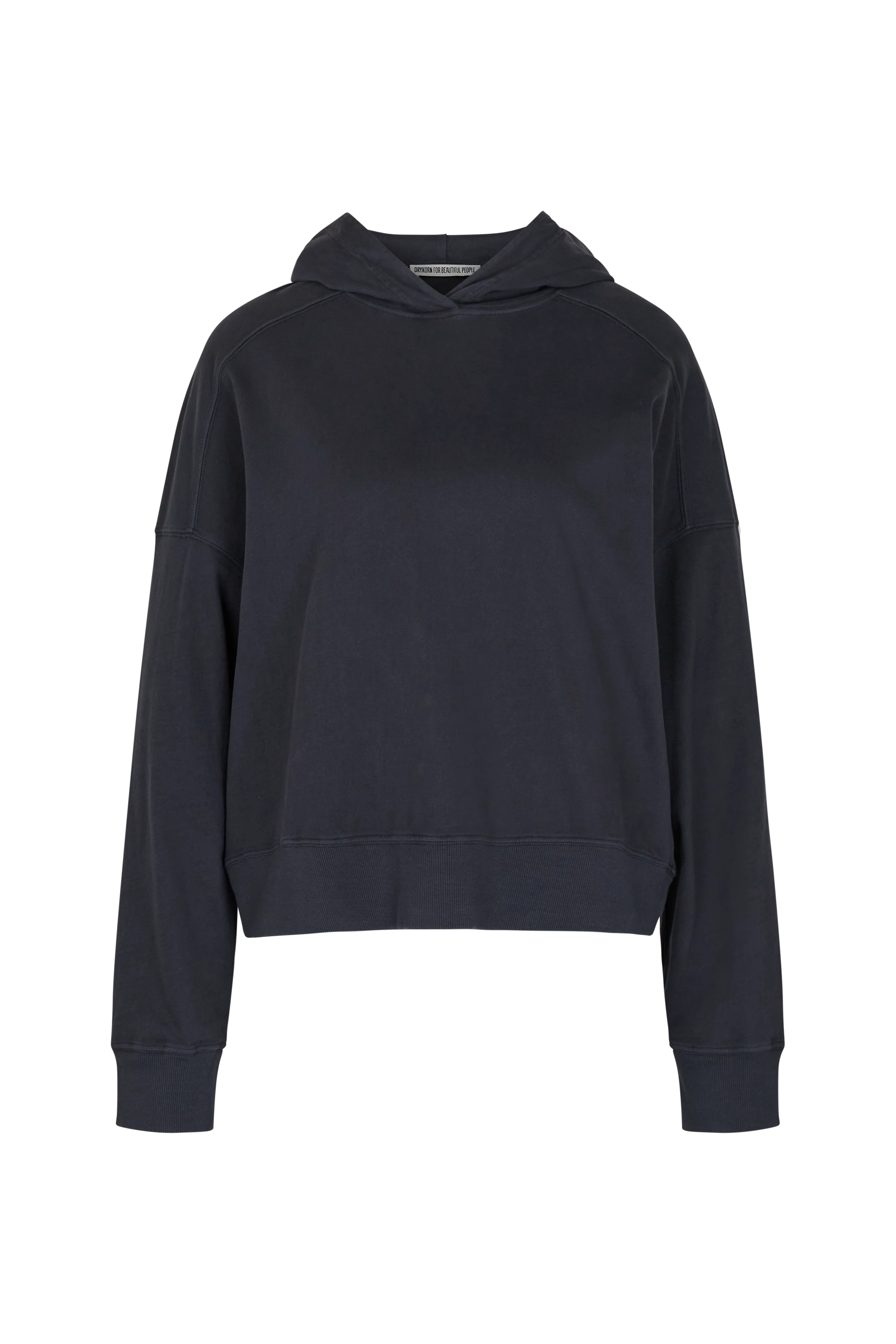 LILLEKA - Oversized Hoodie in Relaxed Fit in weichem Jersey - Damen - schwarz - Freisteller Frontansicht