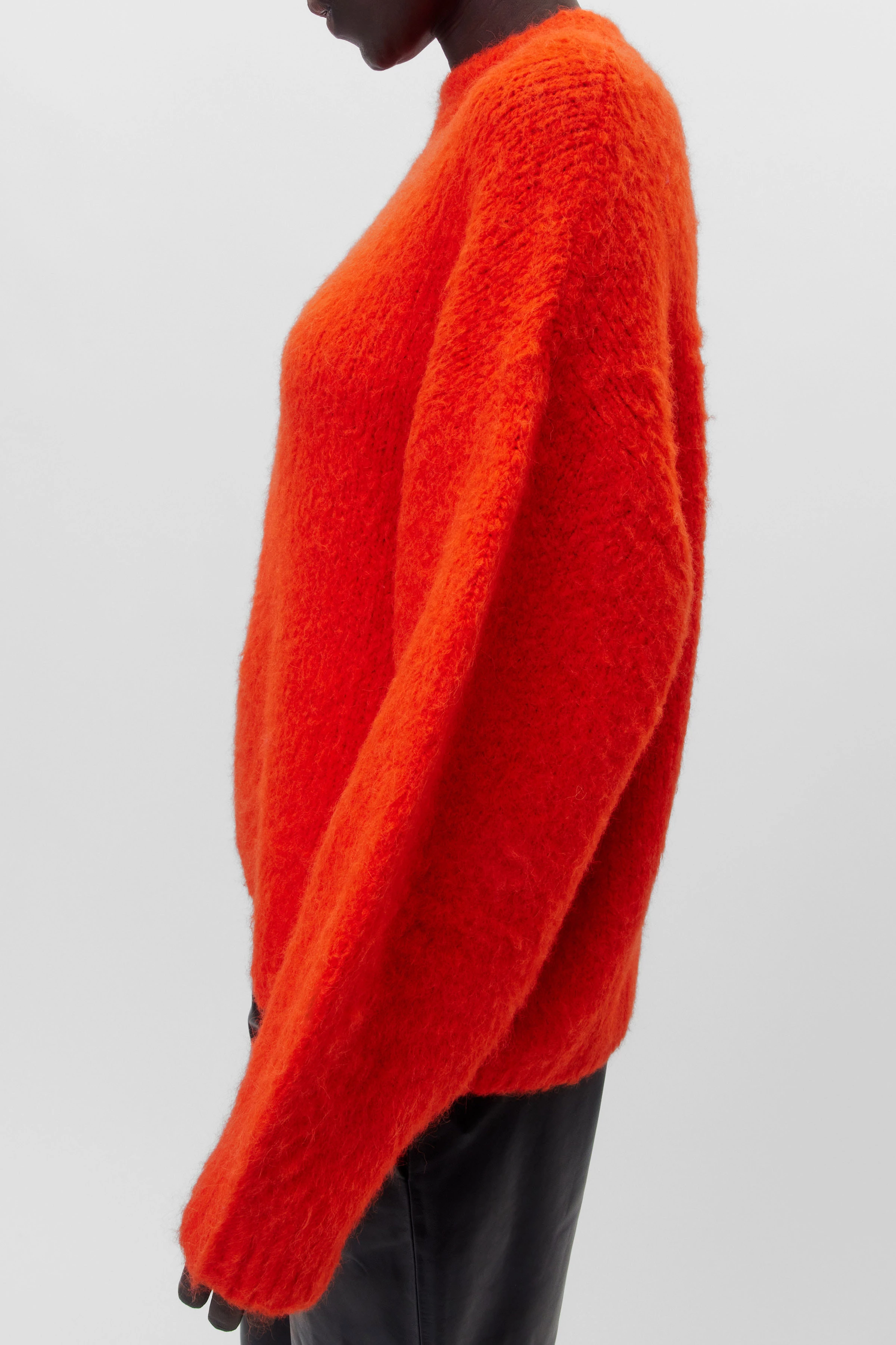 RAMEA - Sweater in alpaca blend - women - orange - Rückansicht