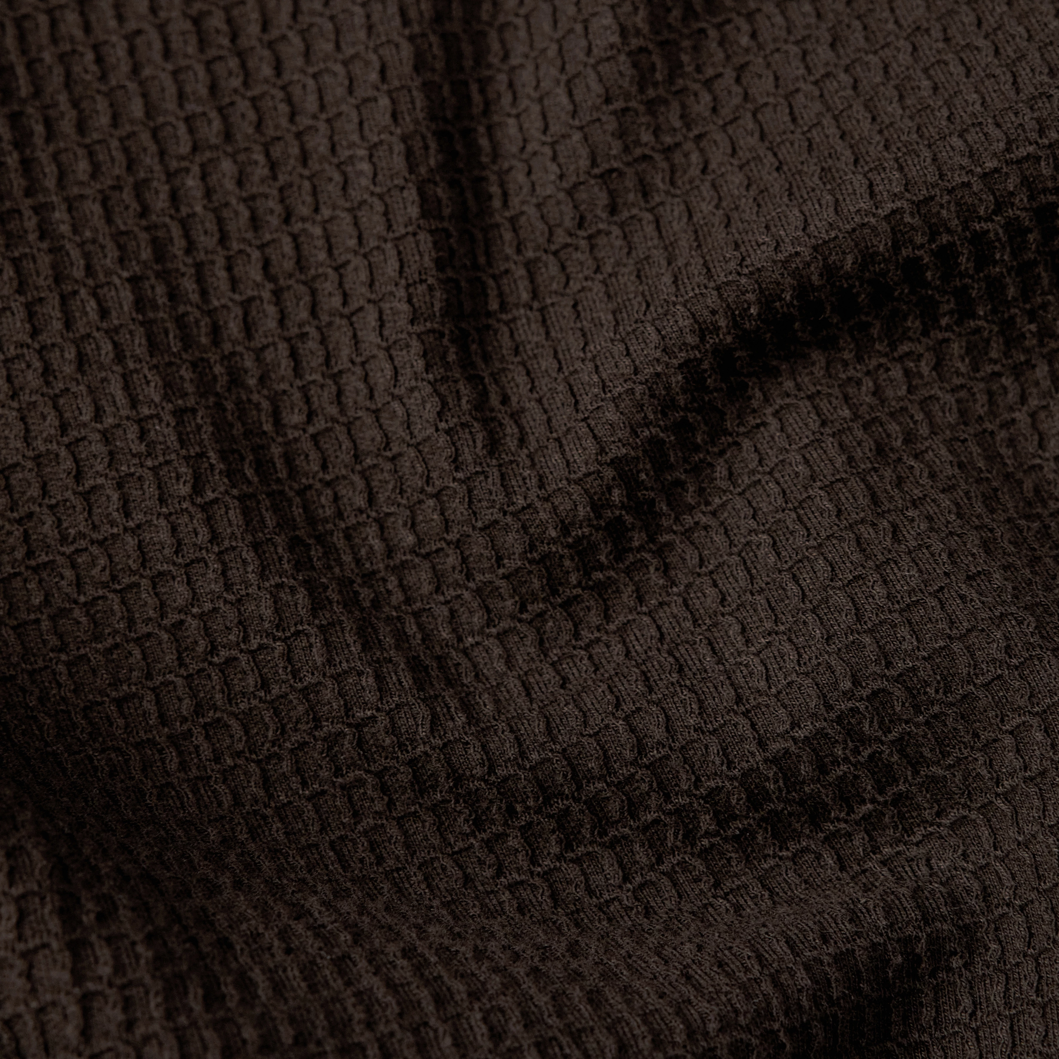 BASIIL - Chemise manches courtes Relaxed Fit en coton Dry Touch - men - marron - Materialbild (B2C)