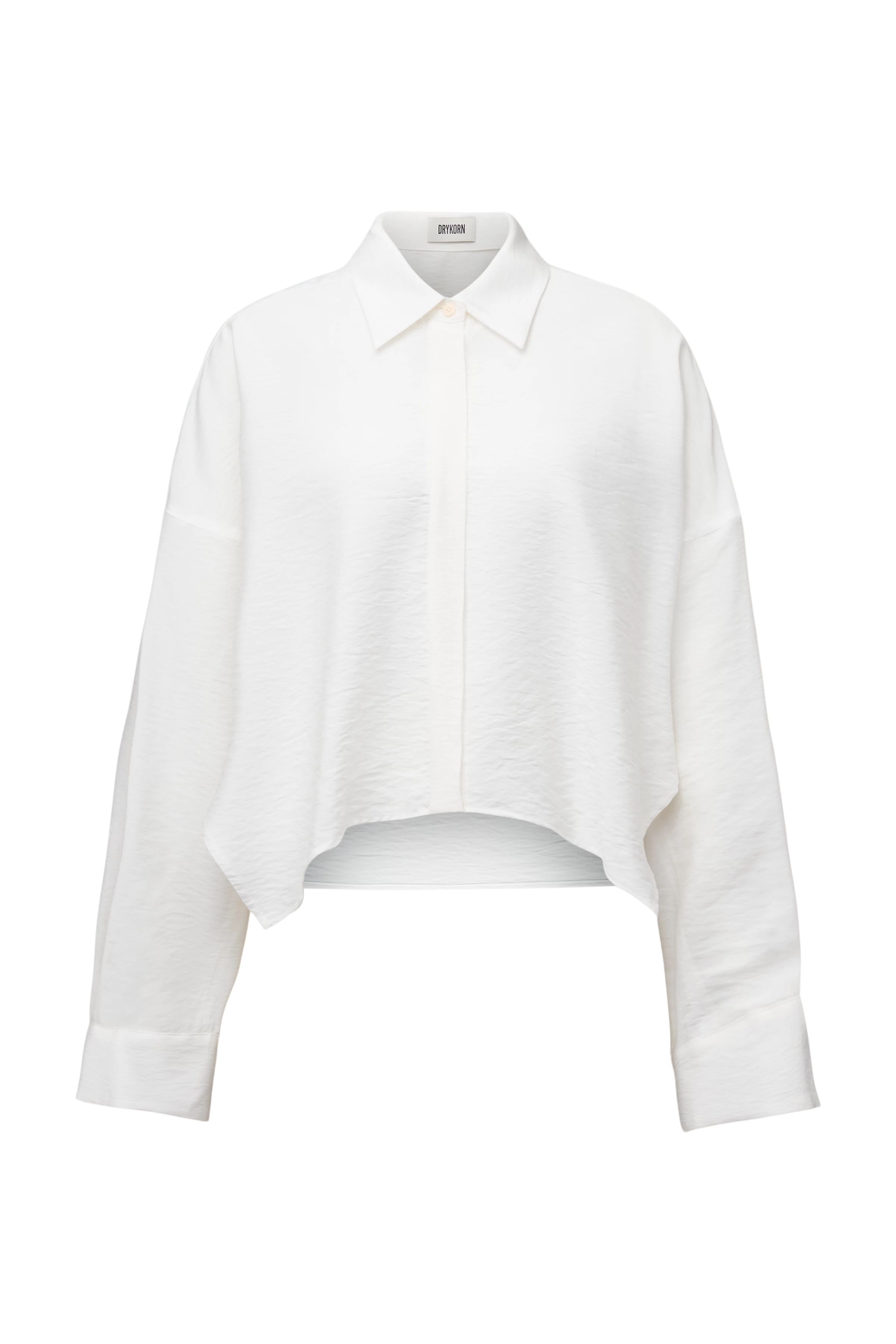 OSHIA - Oversized viscose-blend shirt blouse - women - off white - Freisteller Frontansicht