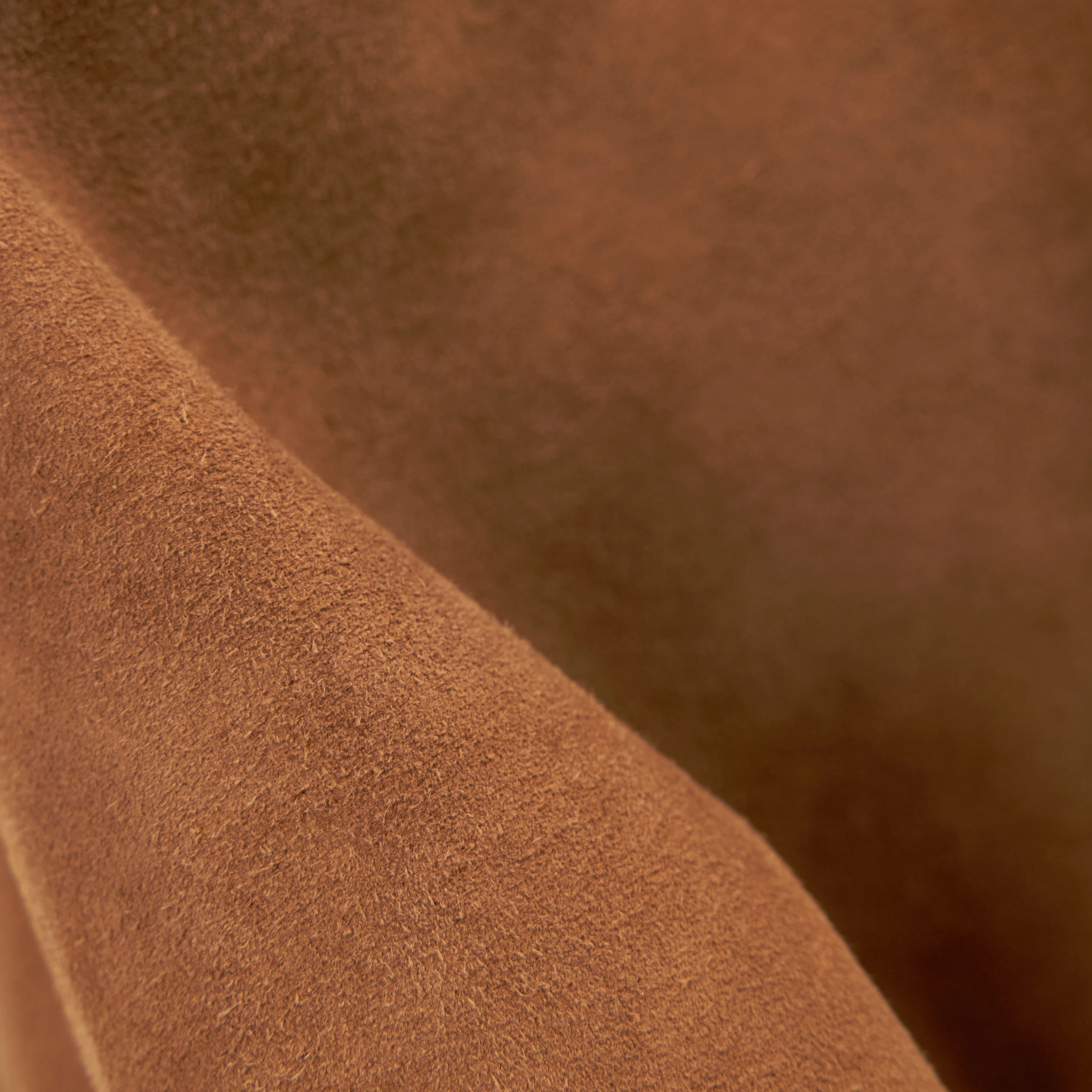 PENLEY - Short matte suede trench coat - women - brown - Materialbild (B2C)