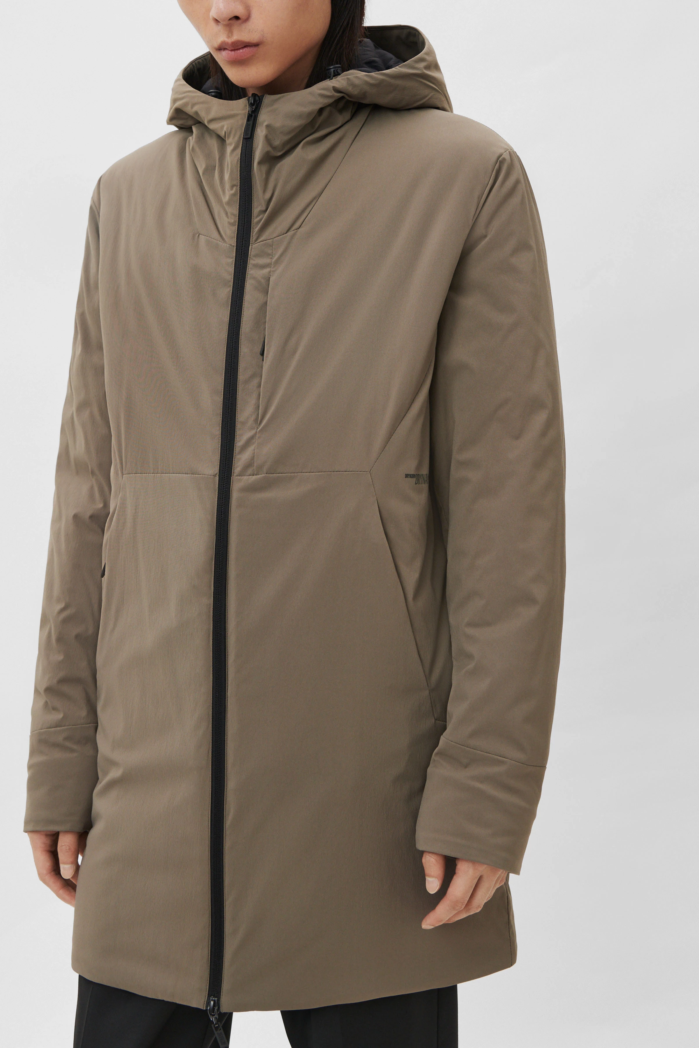 DENYO - lightweight Parka - Herren - braun - Seitenansicht