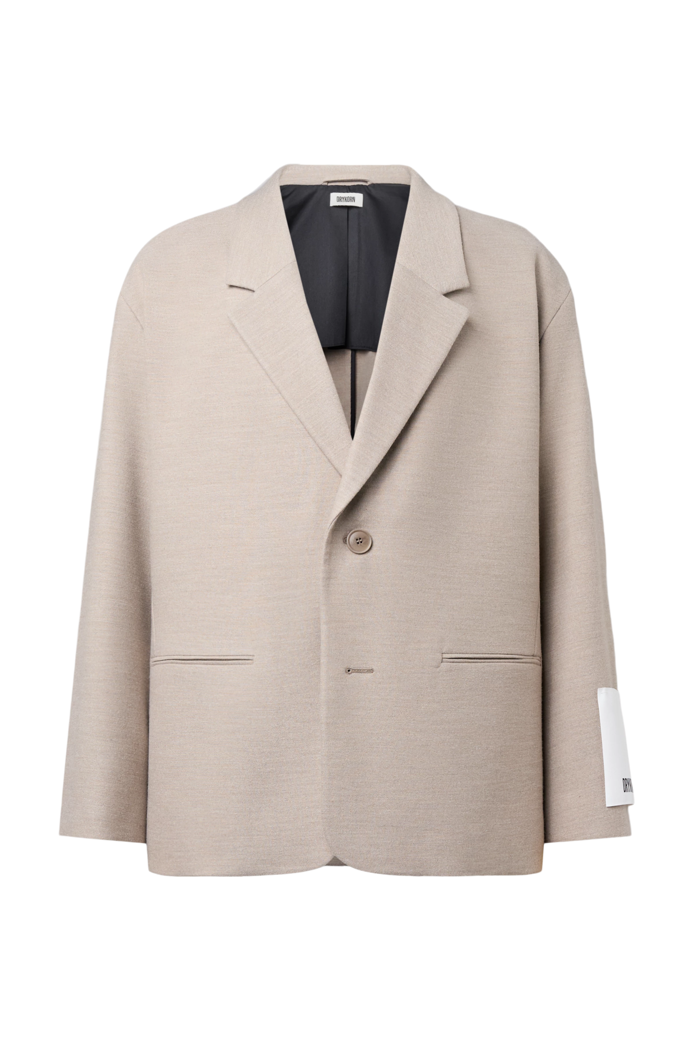 MADIM_2 - Oversized flannel blazer - men - brown - Freisteller Frontansicht