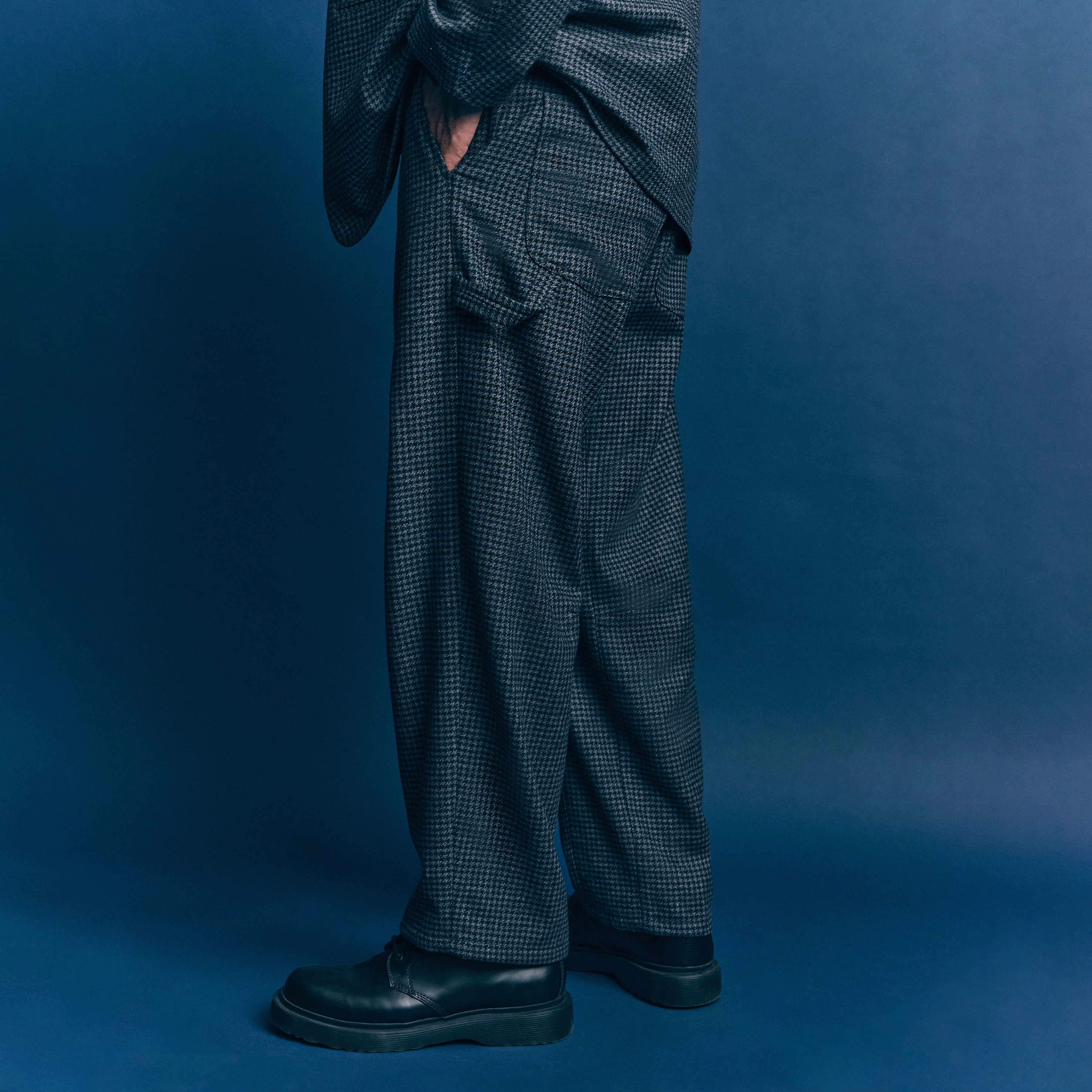 GONAGO - Utility Hose in Woll-Mix - Herren - grau