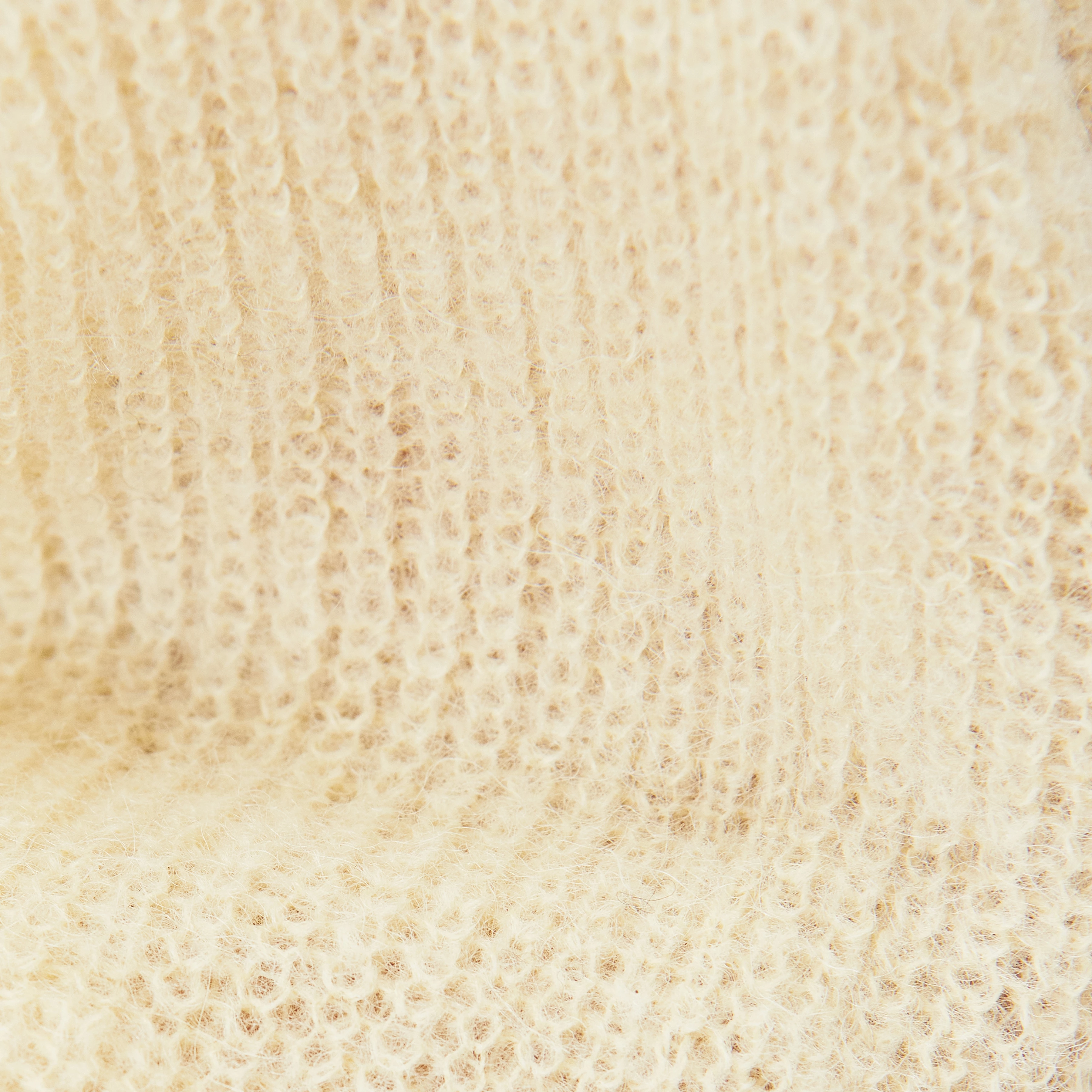 IMENY - Short Suri Alpaca blend jumper - women - yellow - Materialbild (B2C)