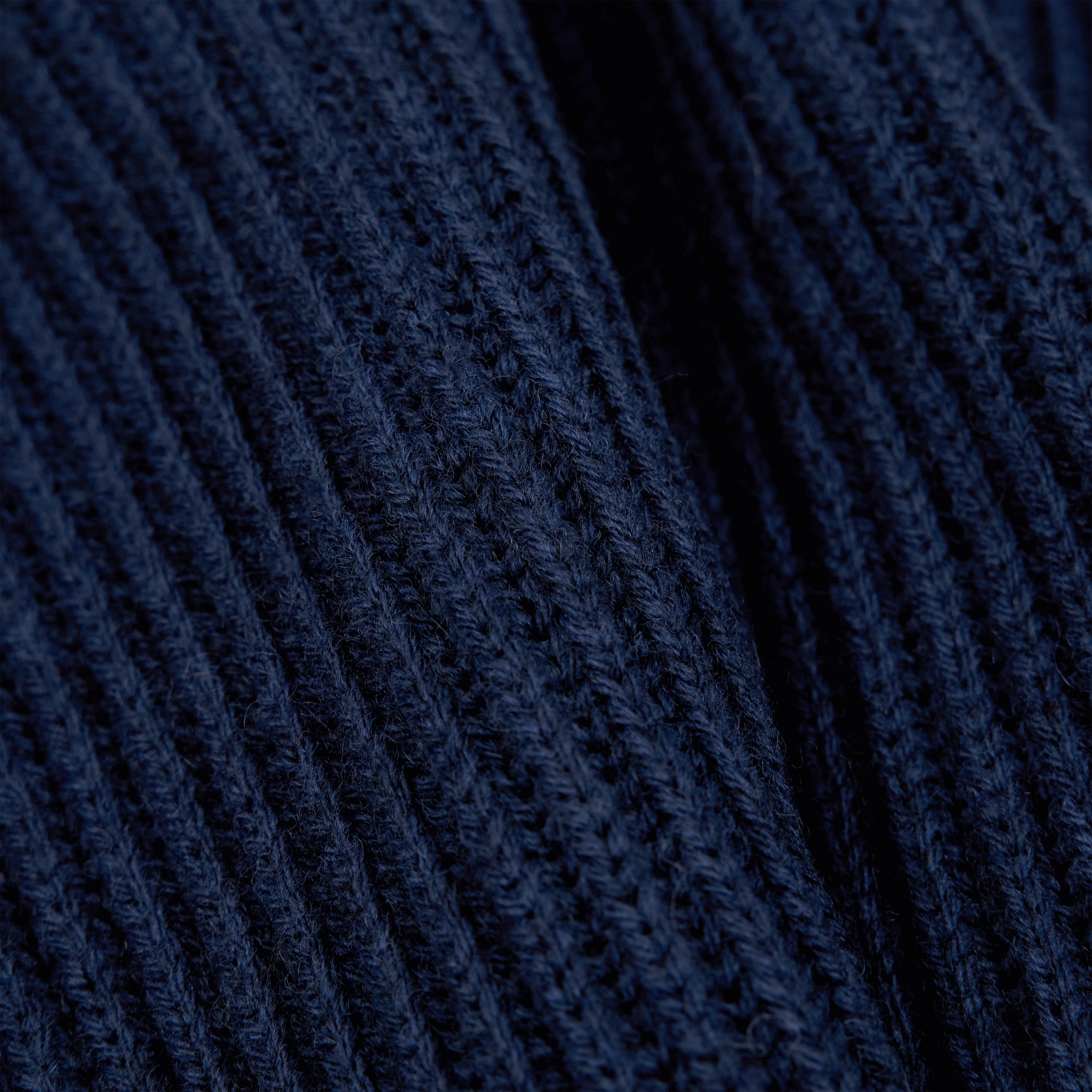 ARWEN - Pull à col roulé en laine et alpaga - women - bleu - Materialbild (B2C)