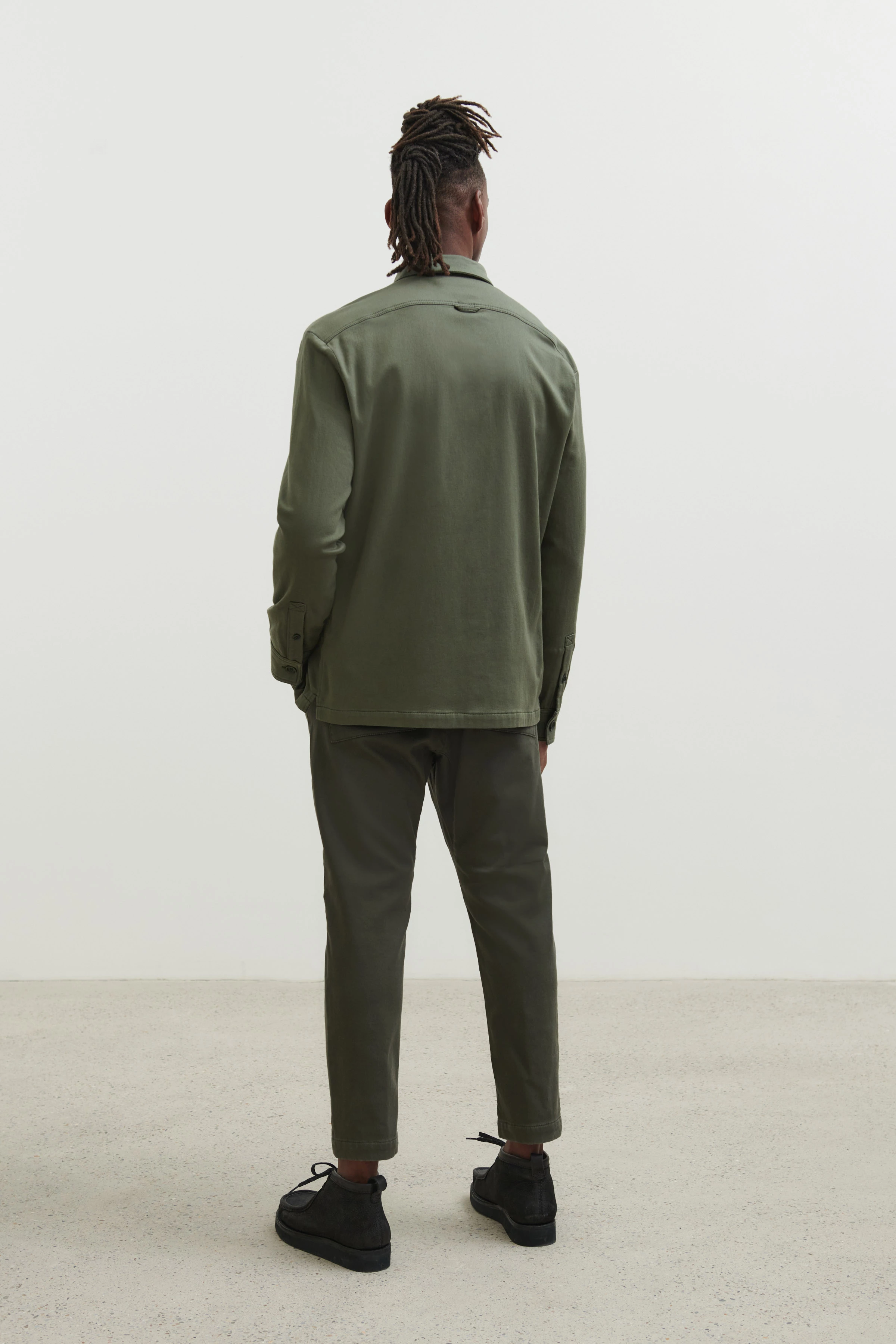 LAWEE_1 - jersey overhemd - heren - groen - Rückansicht