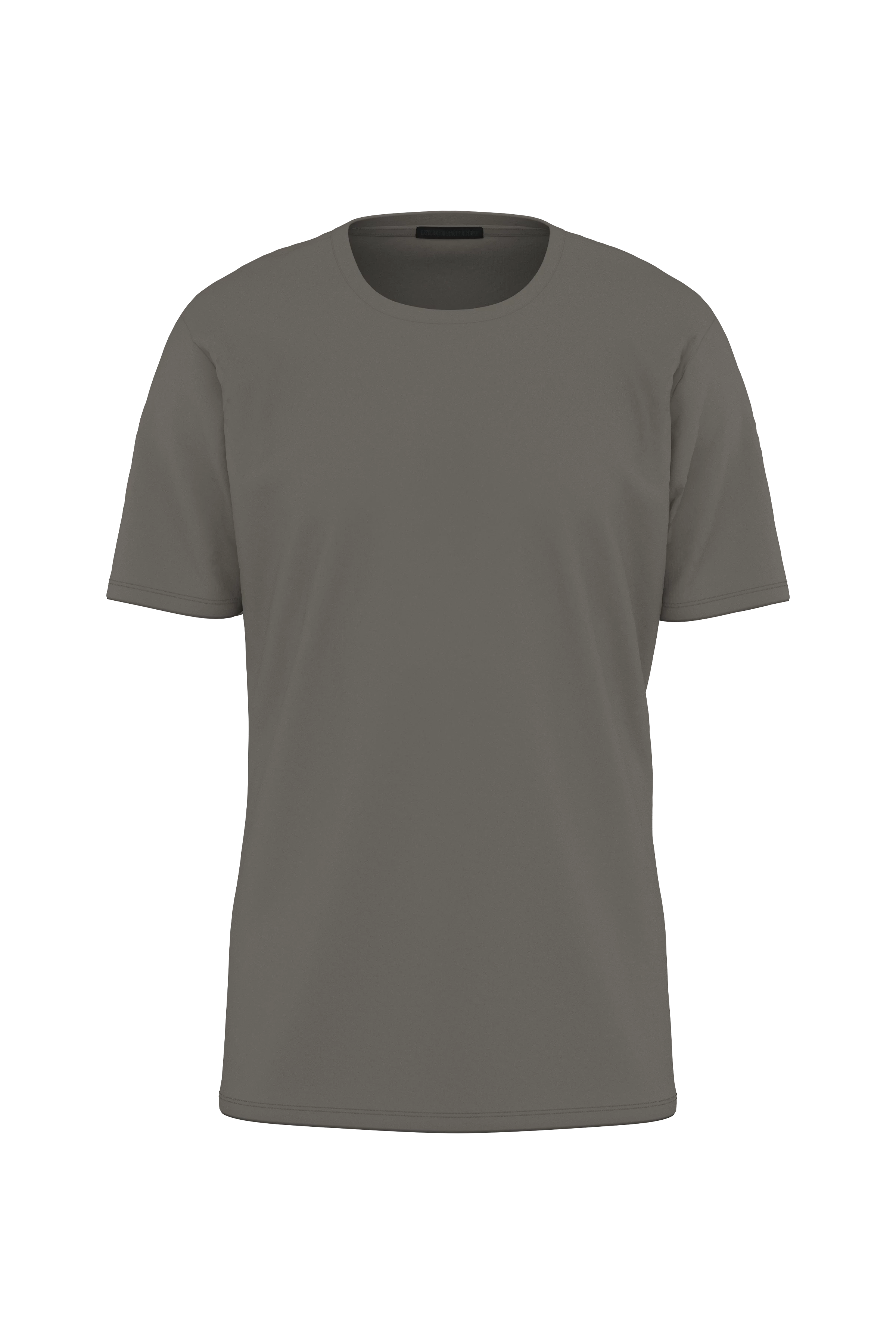 CARLO - T-shirt in schoon katoen - heren - groen - Freisteller Frontansicht