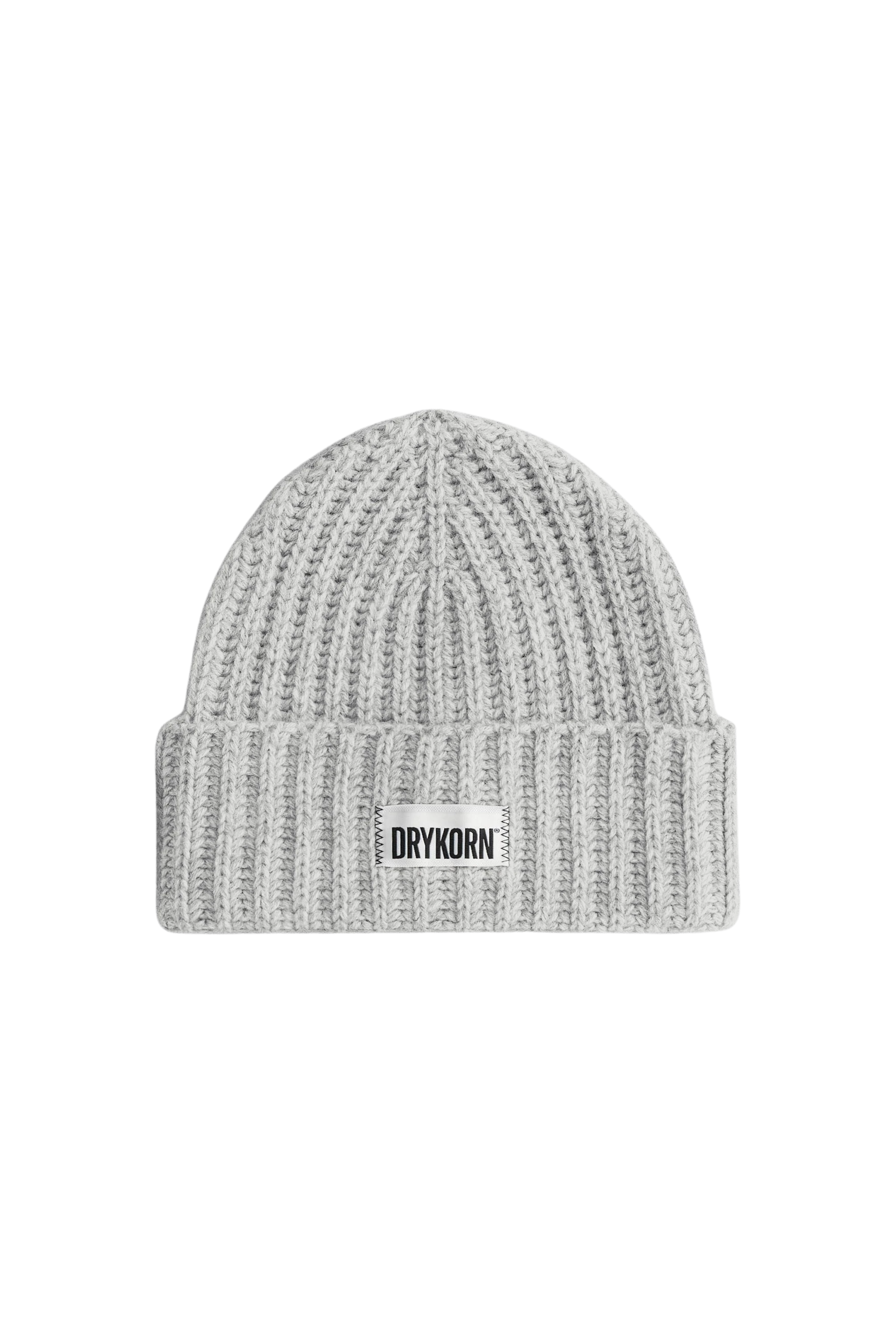 EANI - Beanie in Woll-Alpakamix - Unisex - grau - Freisteller Frontansicht