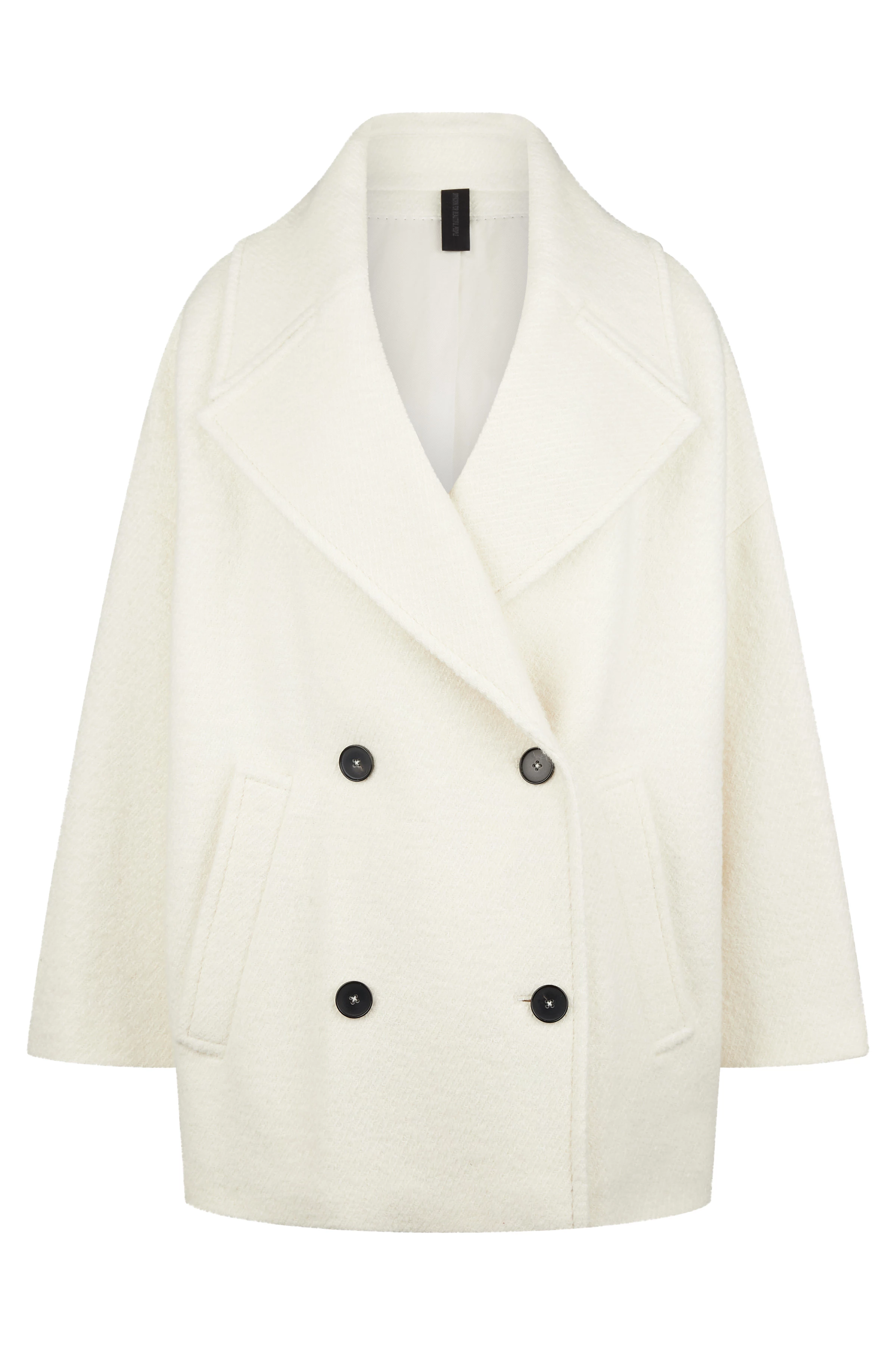 RUNCOM - Bouclé Cabanjacke - Damen - off white - Freisteller Frontansicht