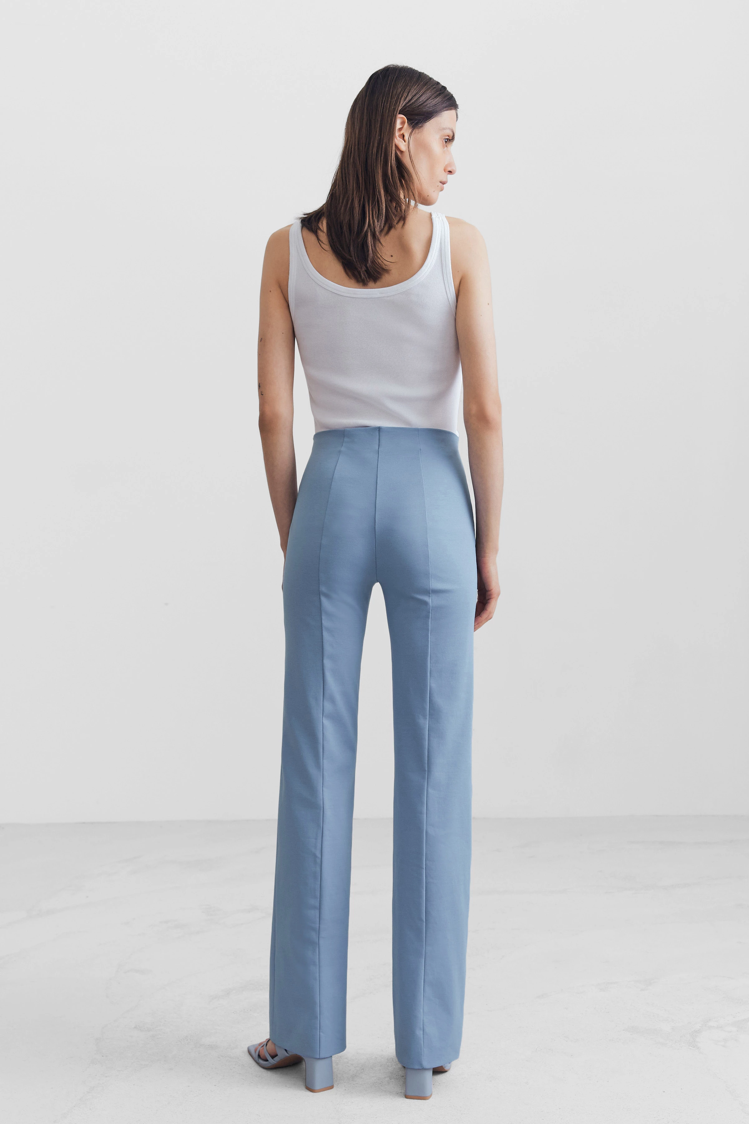 ALIVE - Løse bukser med flare - women - blå - Rückansicht