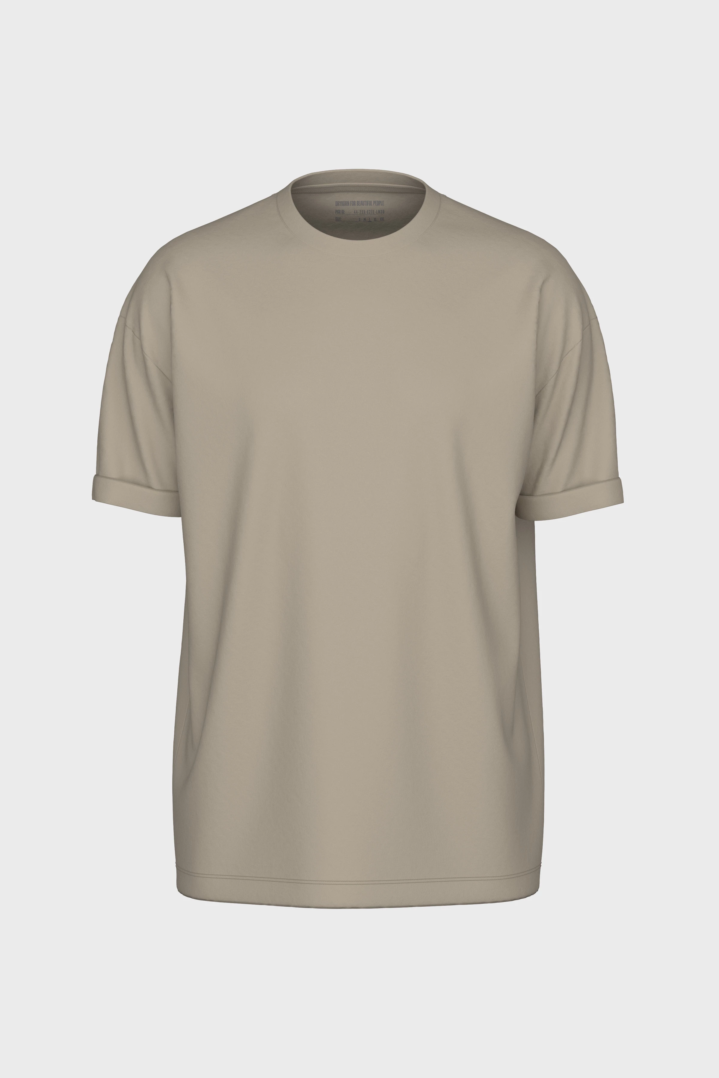 THILO - relaxed fit cotton t-shirt - men - brown - Freisteller Frontansicht