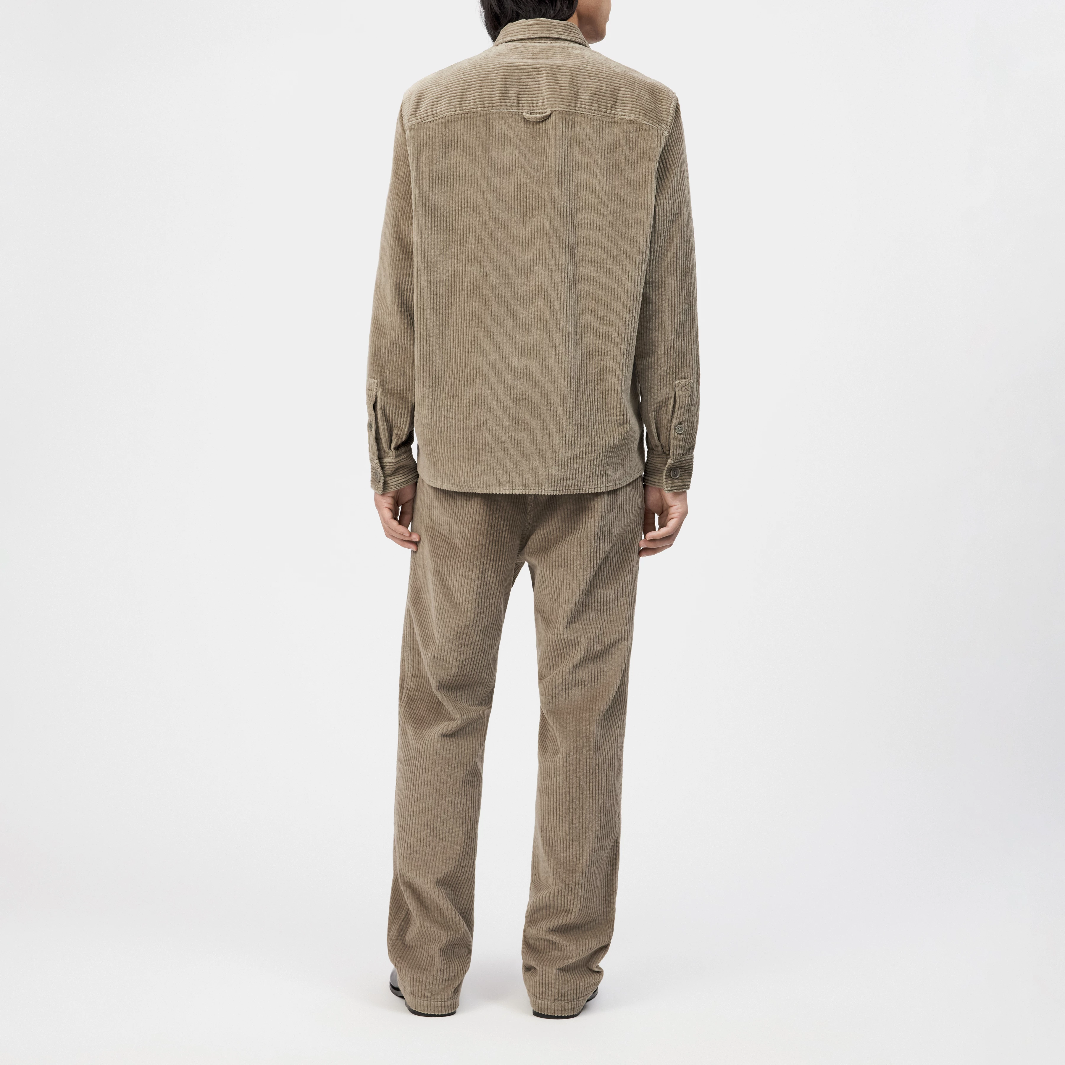 LIEWA - Overshirt in Baumwoll-Breitcord - Herren - beige - Rückansicht