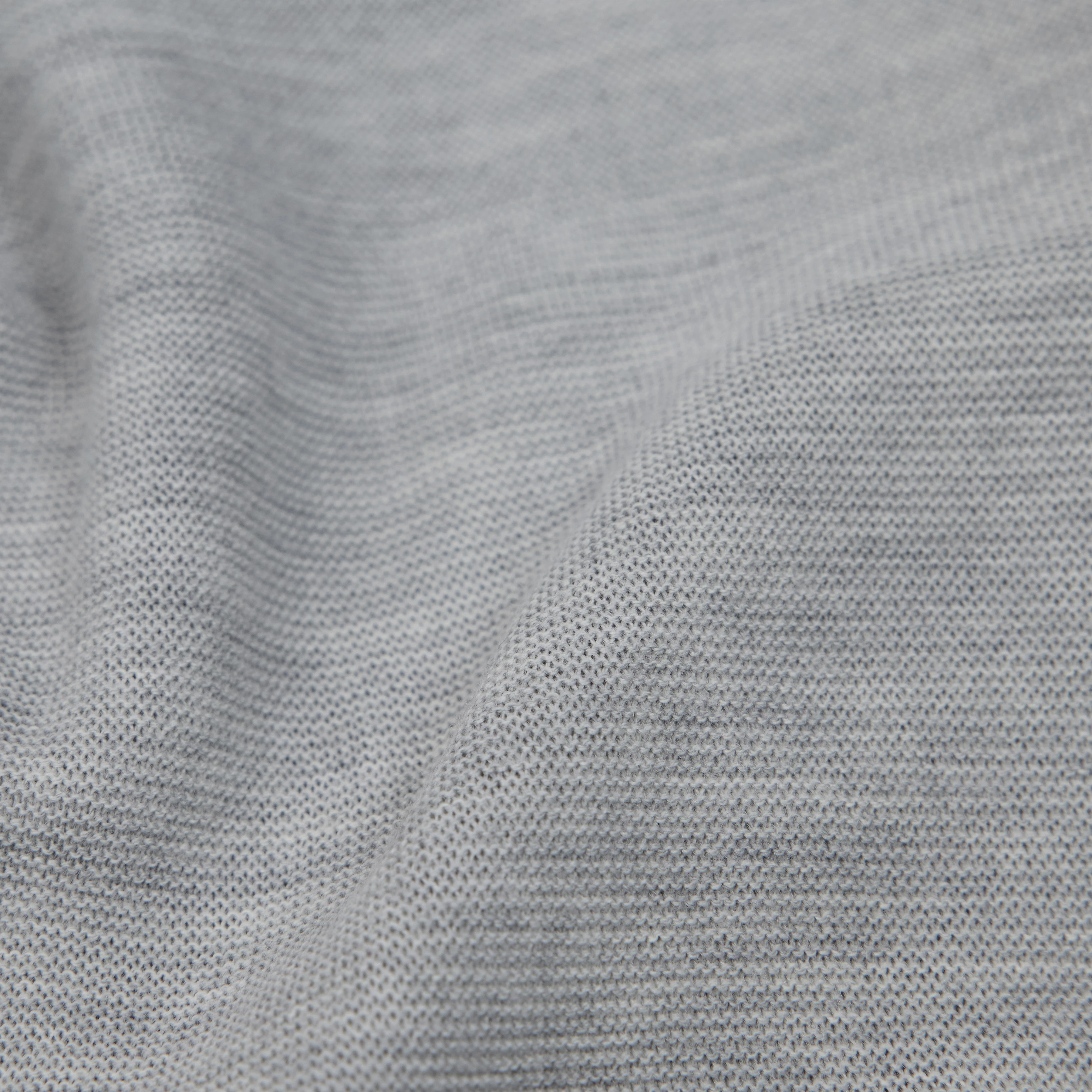 MEAMI - Vekürzter Egg-Shape Pullover in 100% Merinowolle - Damen - grau - Materialbild (B2C)