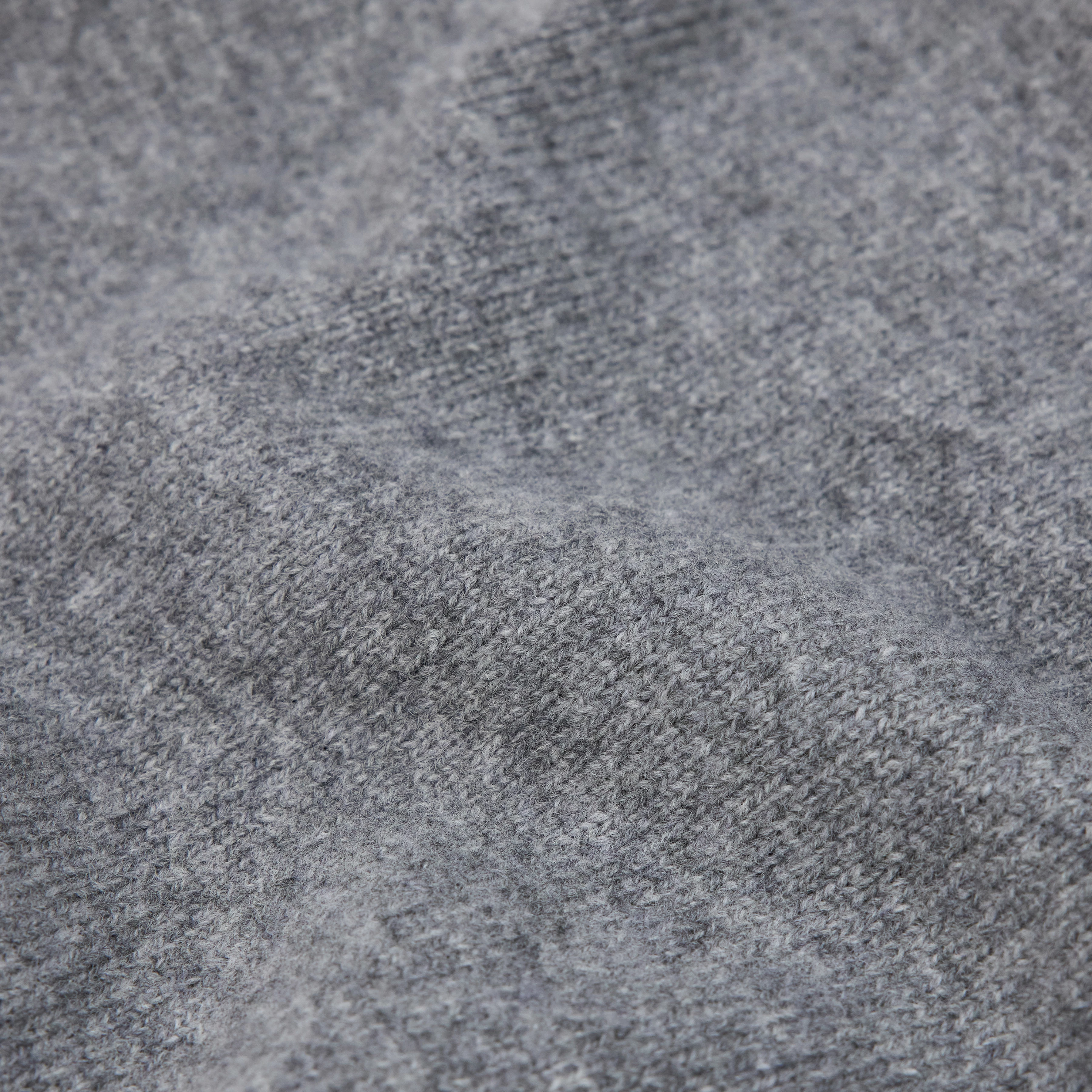 ALINOY - Knitted dress in virgin wool - women - grey - Materialbild (B2C)